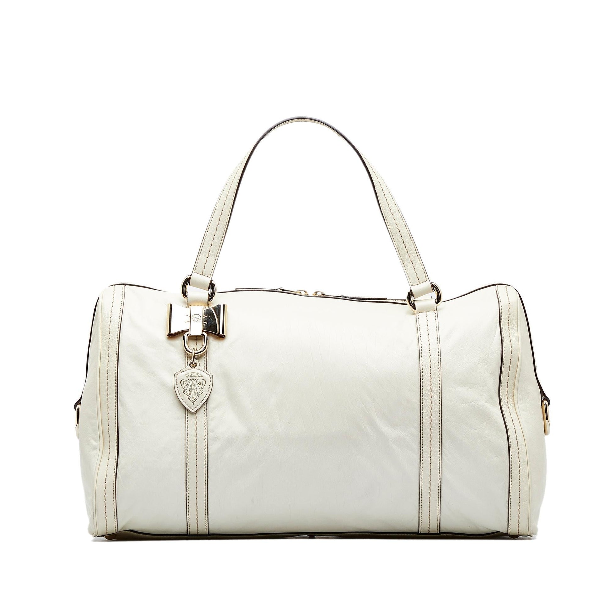 Gucci Duchessa Boston SHG-KoSn0d Calf White Satchel Bag