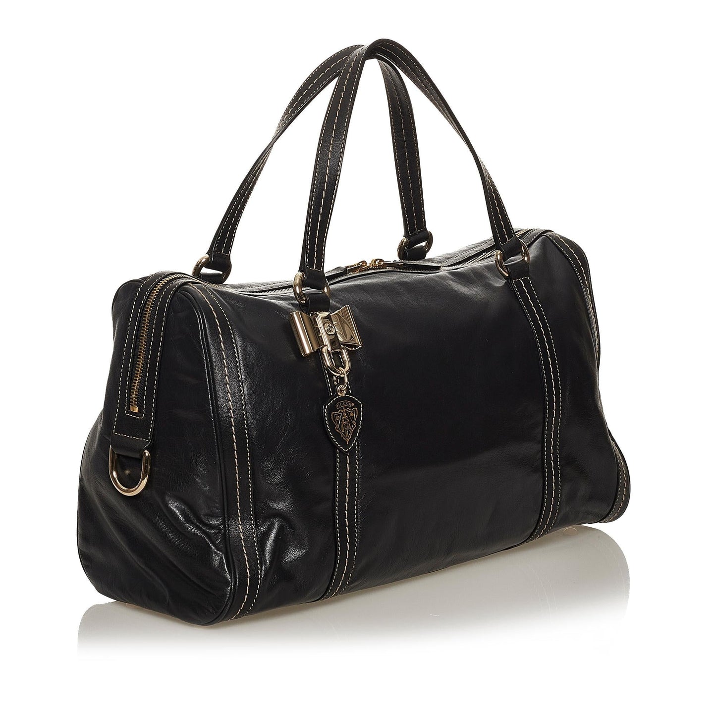 Gucci Duchessa Boston SHG-2FBg0A Leather Calf Black Satchel Bag