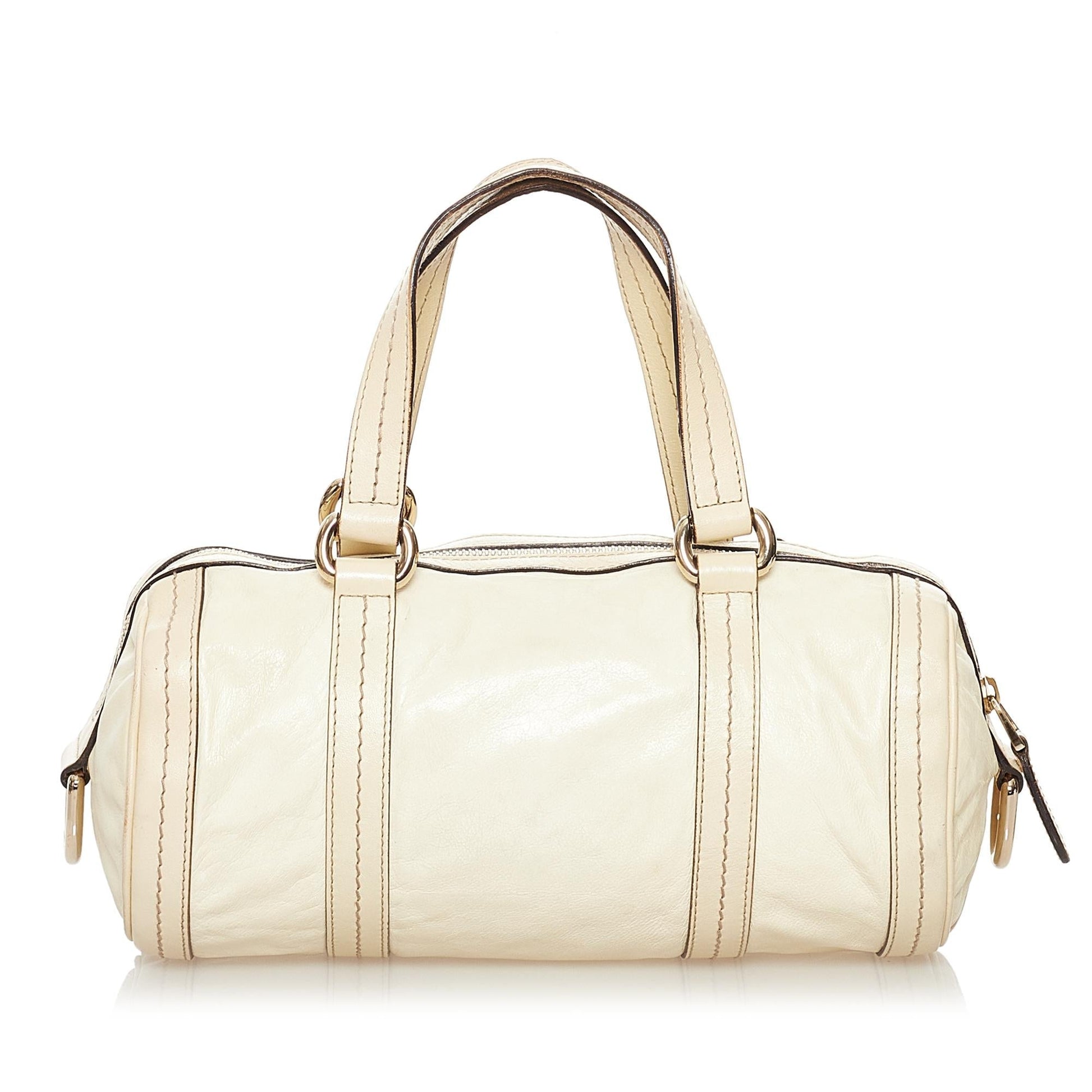 Gucci Duchessa SHG Leather Calf White Satchel Bag