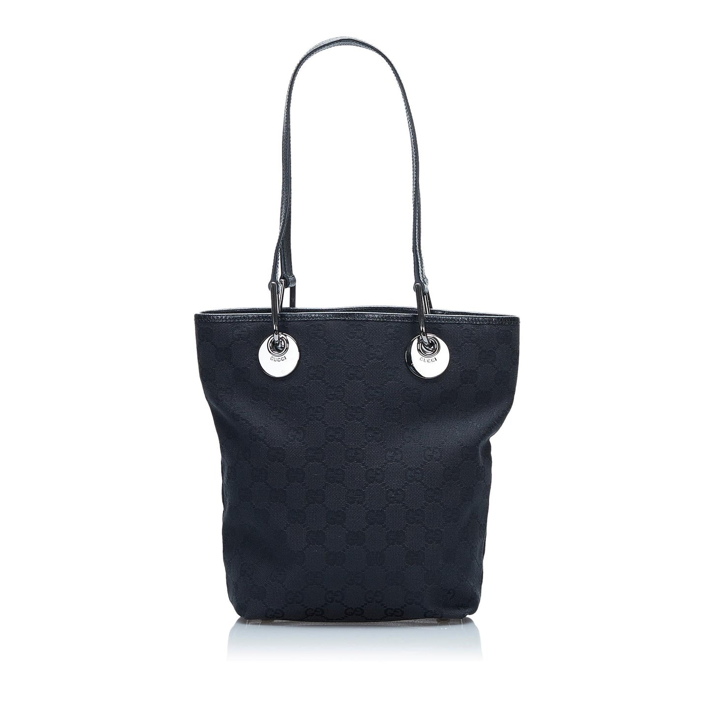 Gucci Eclipse GG SHG-NI3UyN Canvas Black Tote Bag