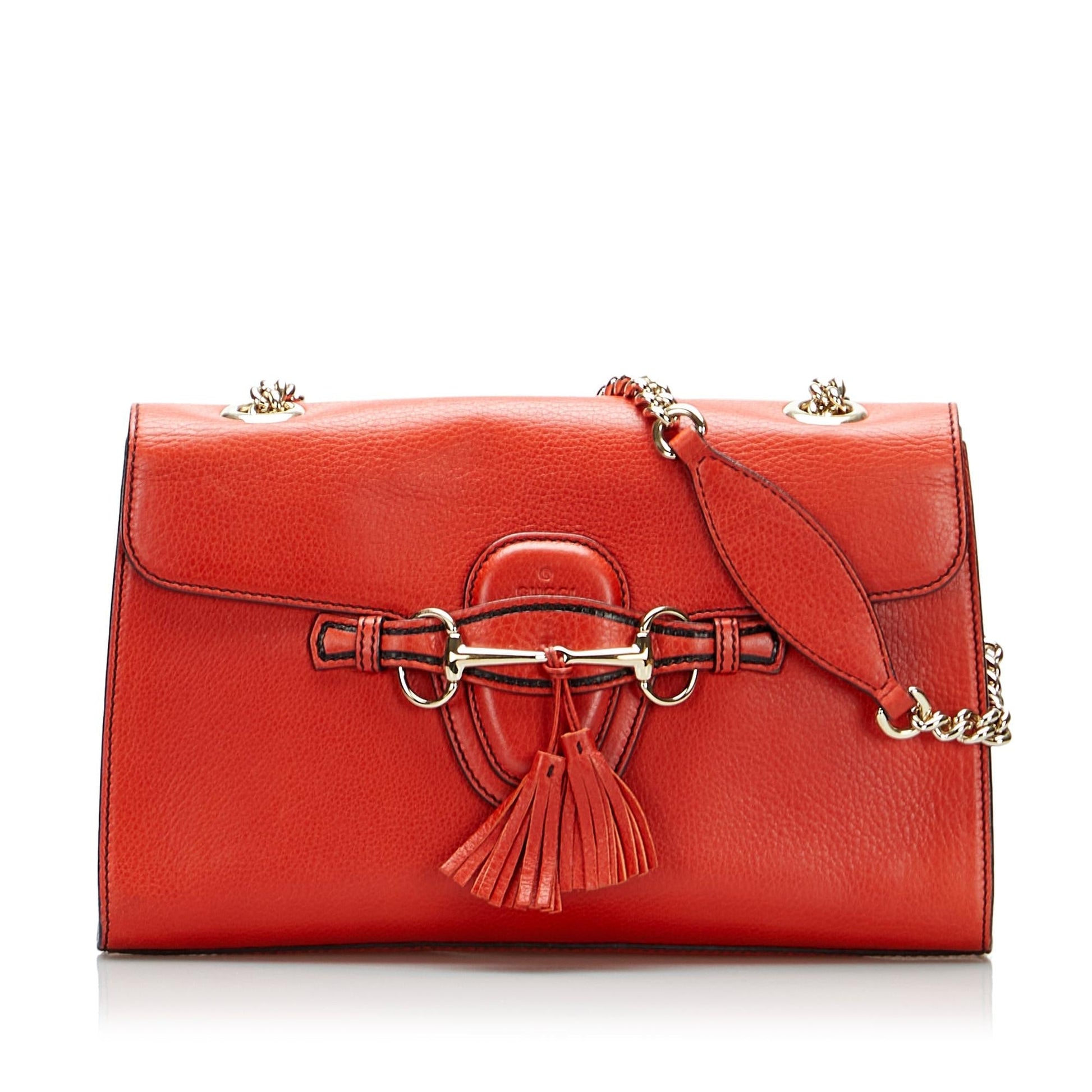 Gucci Emily SHG-ddbwBc Calf Red Shoulder Bag
