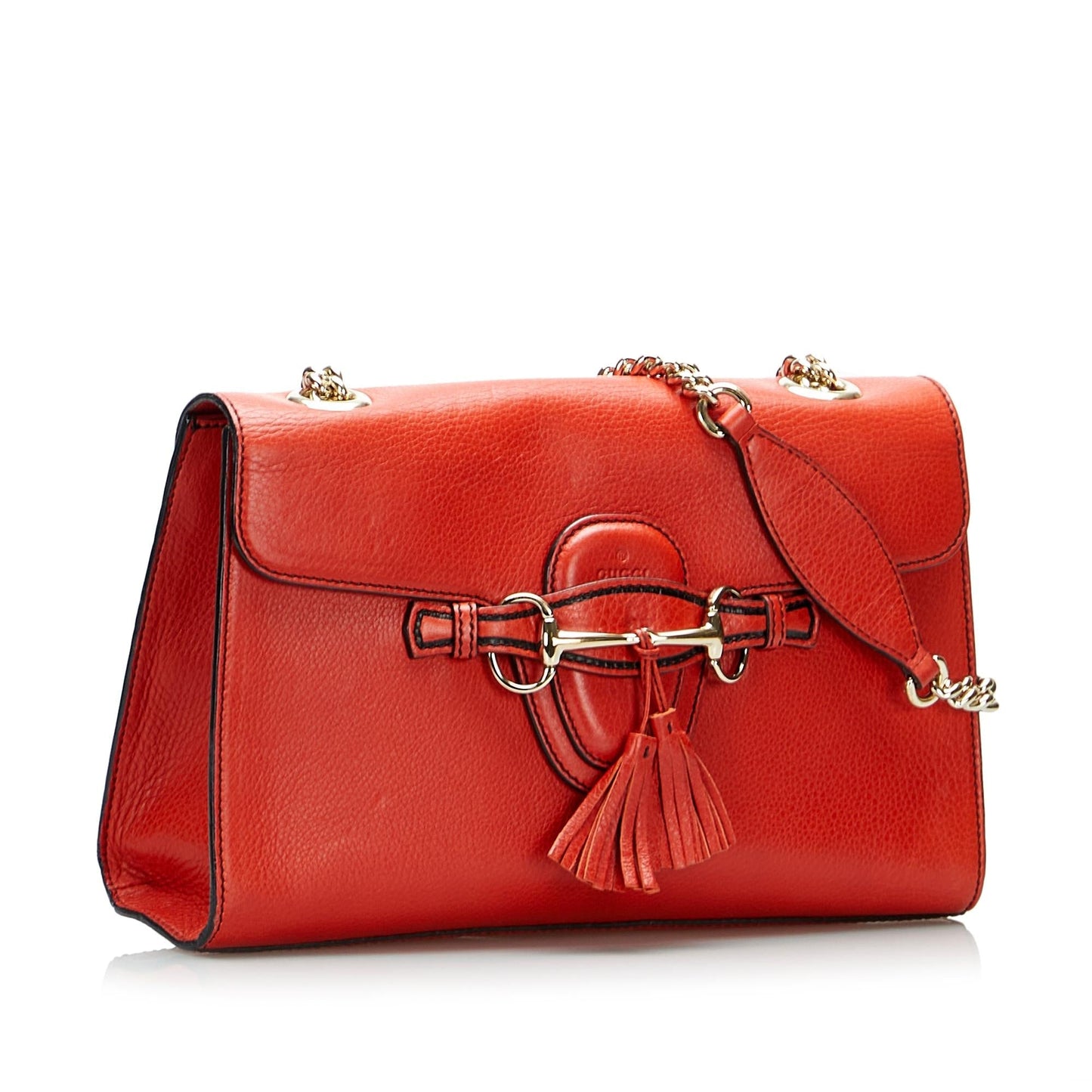 Gucci Emily SHG-ddbwBc Calf Red Shoulder Bag
