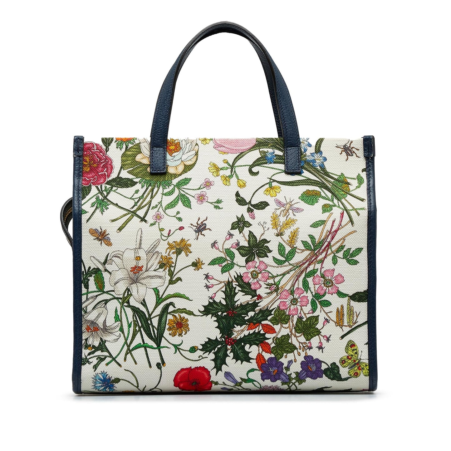 Gucci Flora SHG-yUdt9a Canvas White Satchel Bag