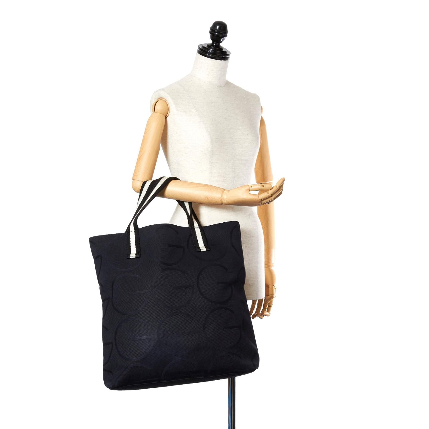 Gucci G Logo Canvas Web Tote Bag (SHG-22237)
