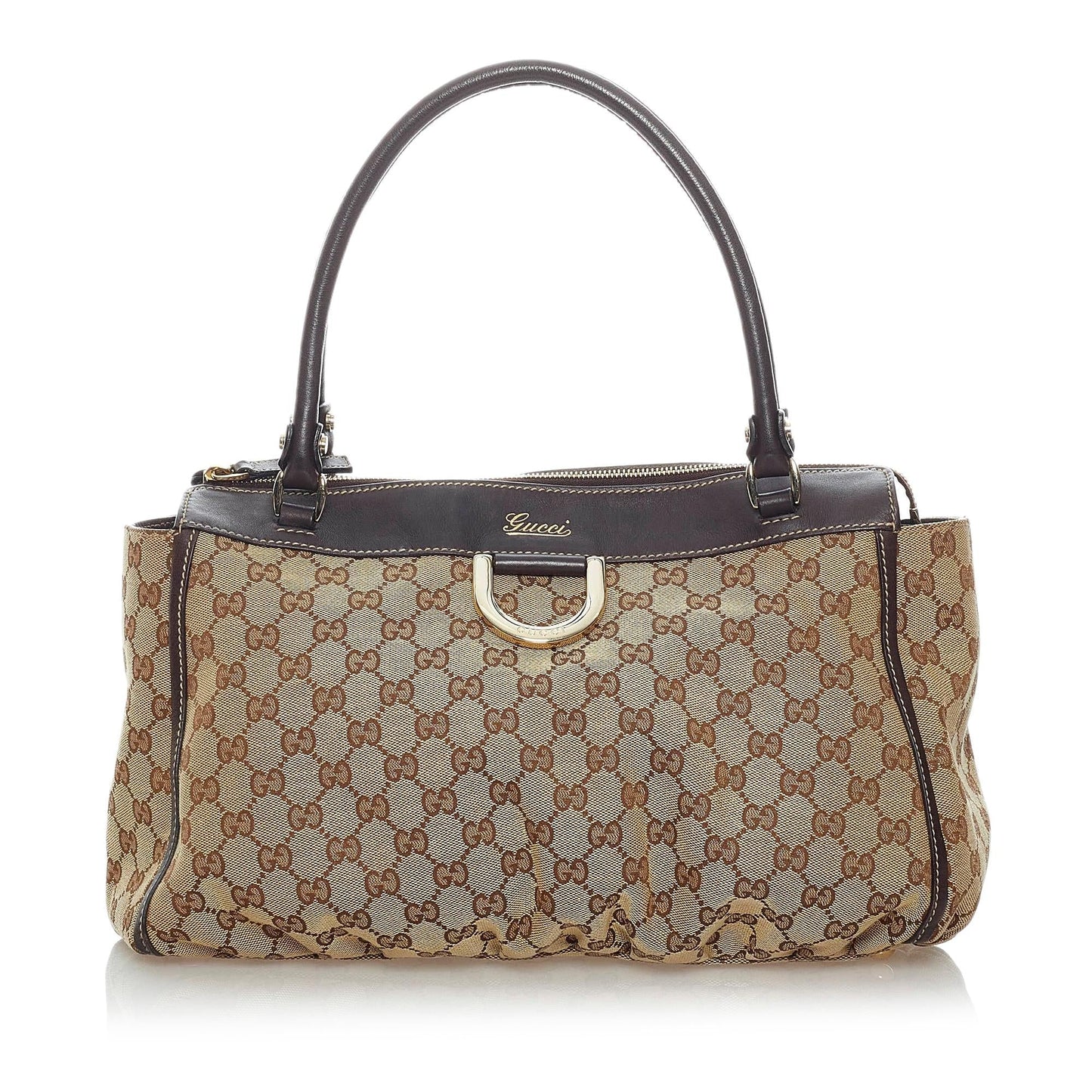 Gucci GG Abbey-D Ring Canvas Tote Bag (SHG-30364)