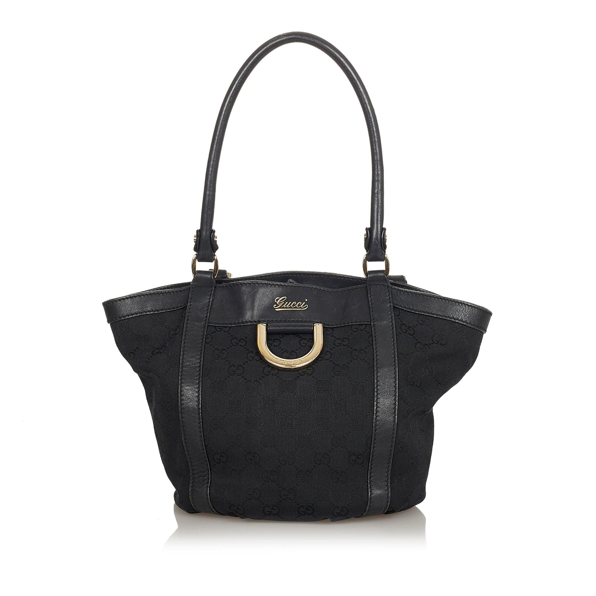 Gucci GG Abbey D-Ring Canvas Tote Bag (SHG-32494)