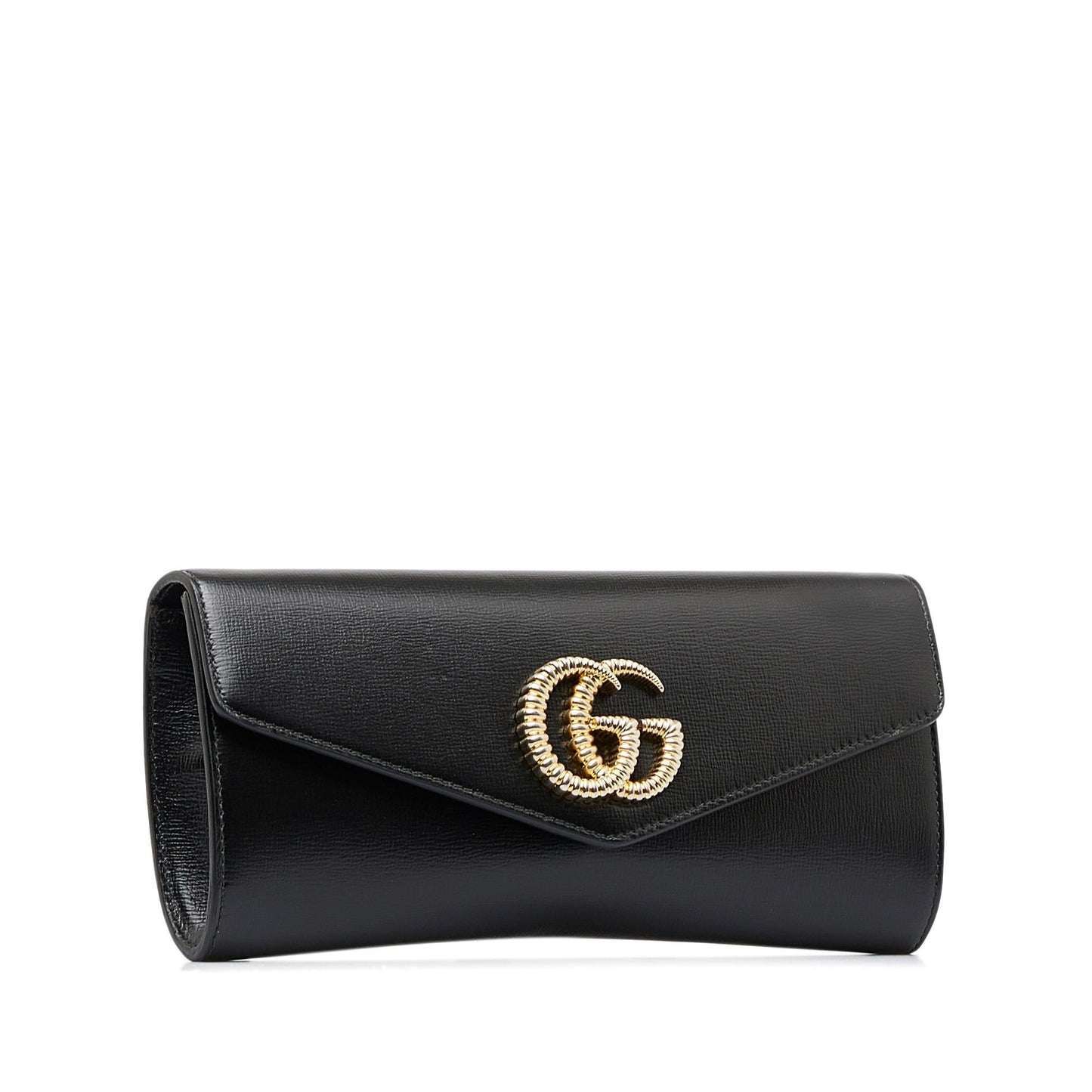 Gucci GG Broadway Envelope SHG-4zx3Wq Calf Black Clutch Bag