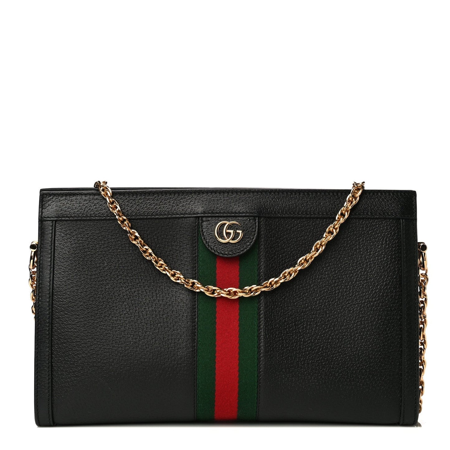 Gucci GG Web Ophidia Calfskin Chain Shoulder Bag
