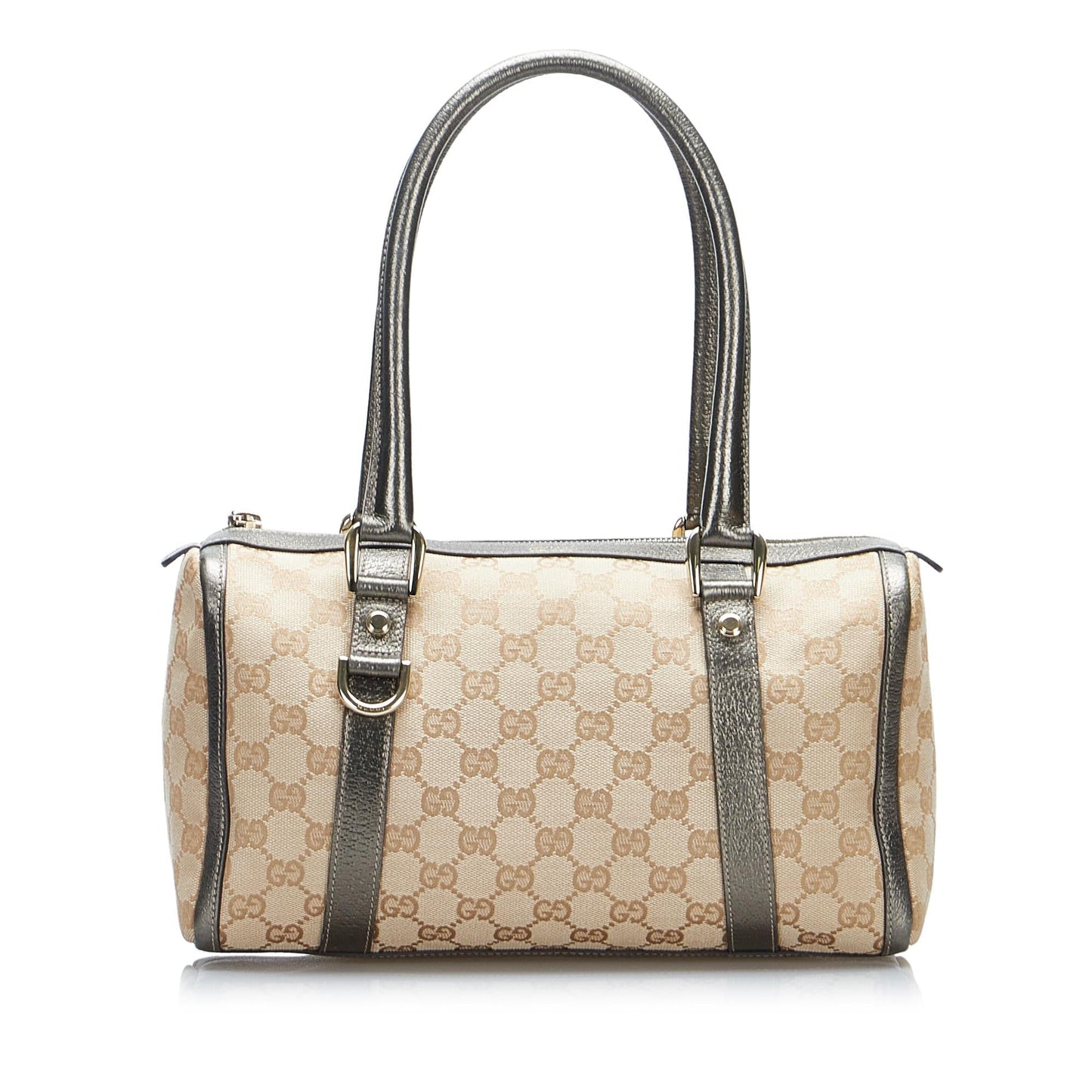 Gucci GG Abbey Boston SHG-LIpYh5 Canvas Brown Satchel Bag