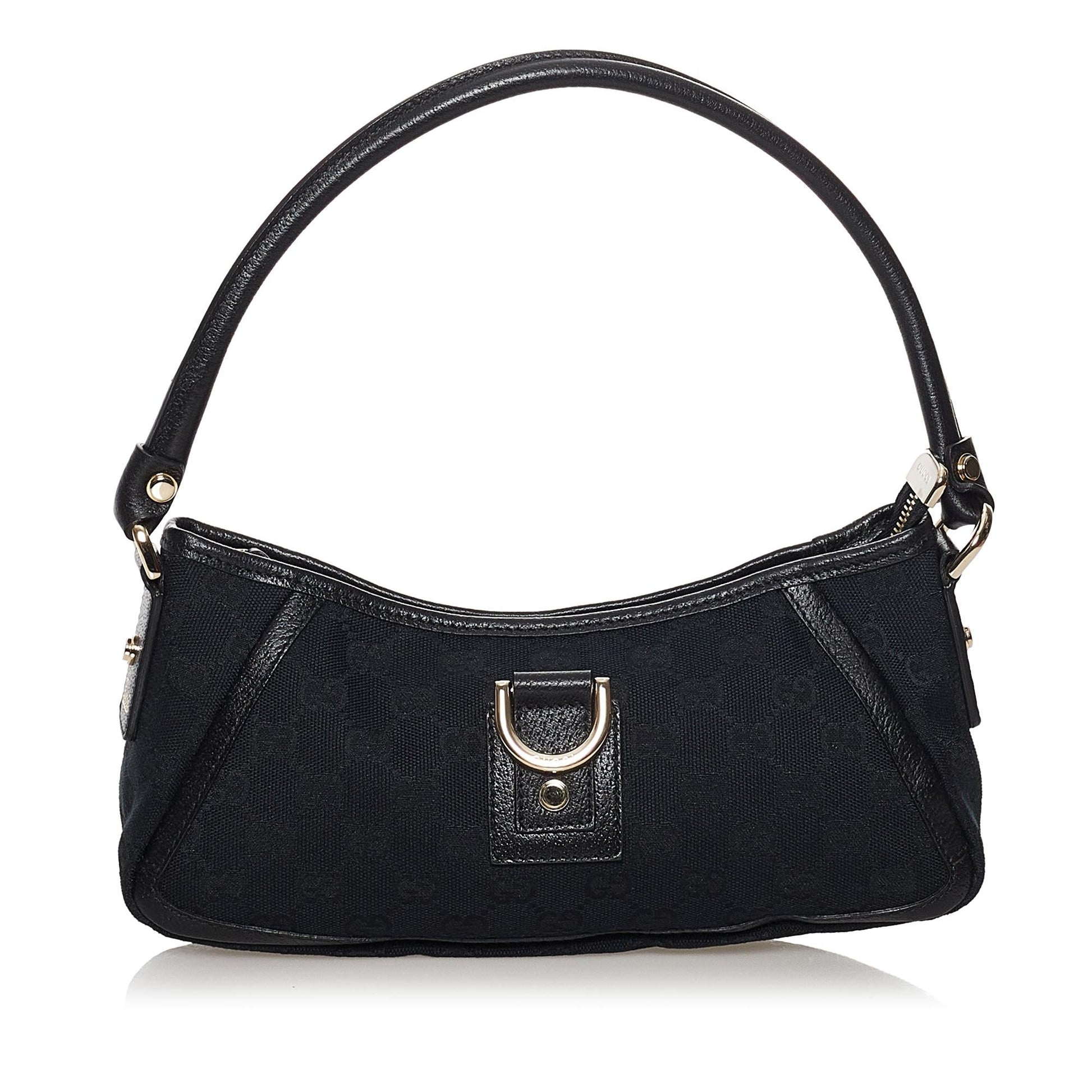 Gucci GG Canvas Abbey D-Ring Baguette (SHG-31784)
