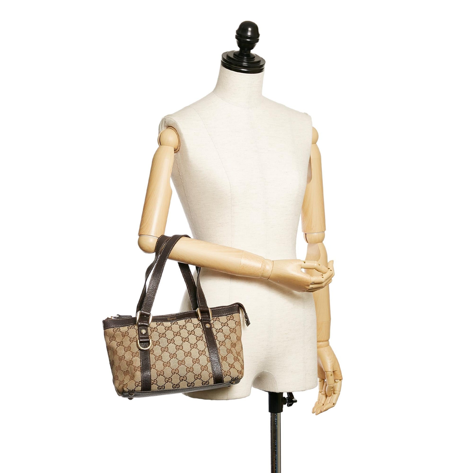 Gucci GG Canvas Abbey D-Ring Handbag (SHG-29791)