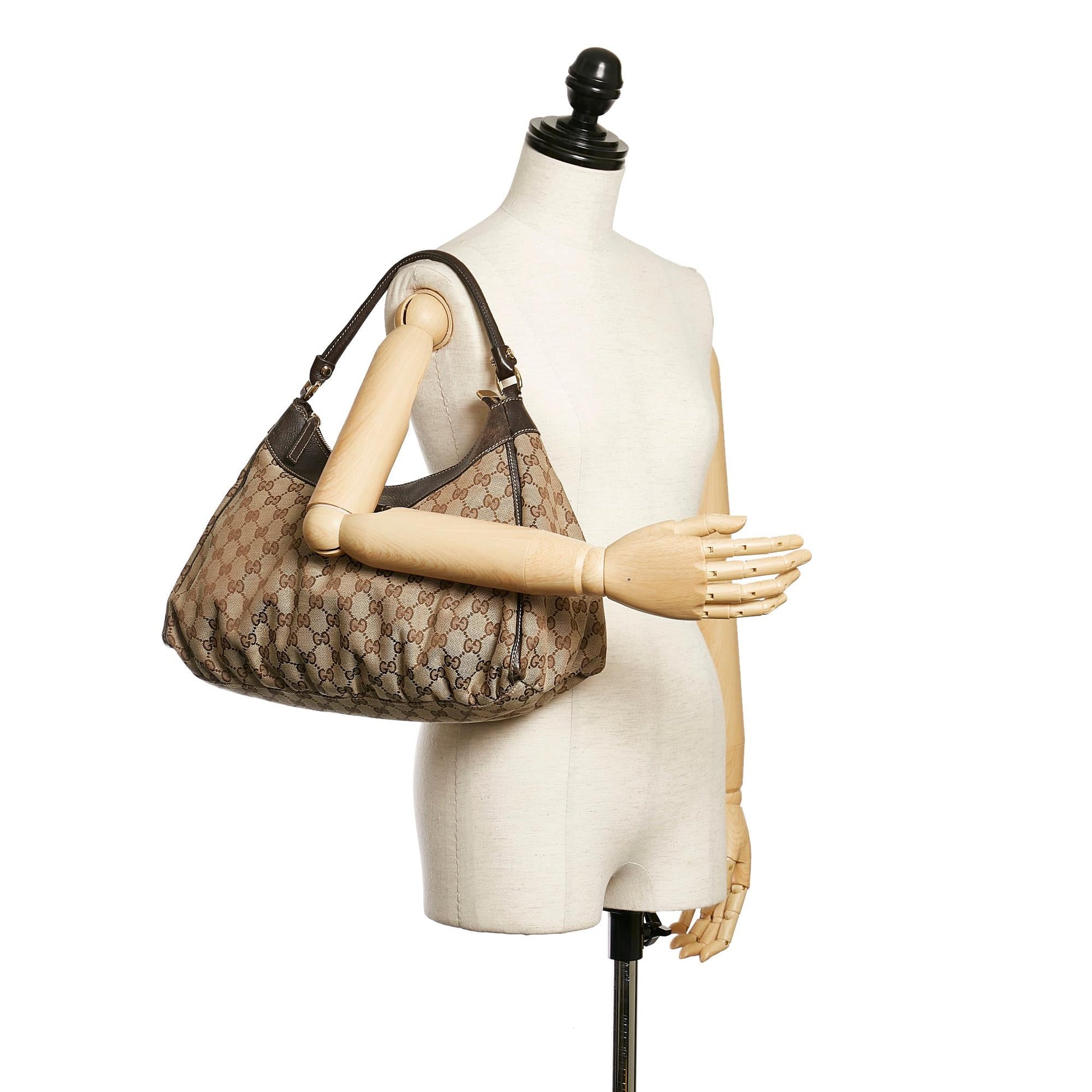 Gucci GG Canvas Abbey D-Ring Hobo Bag (SHG-30330)