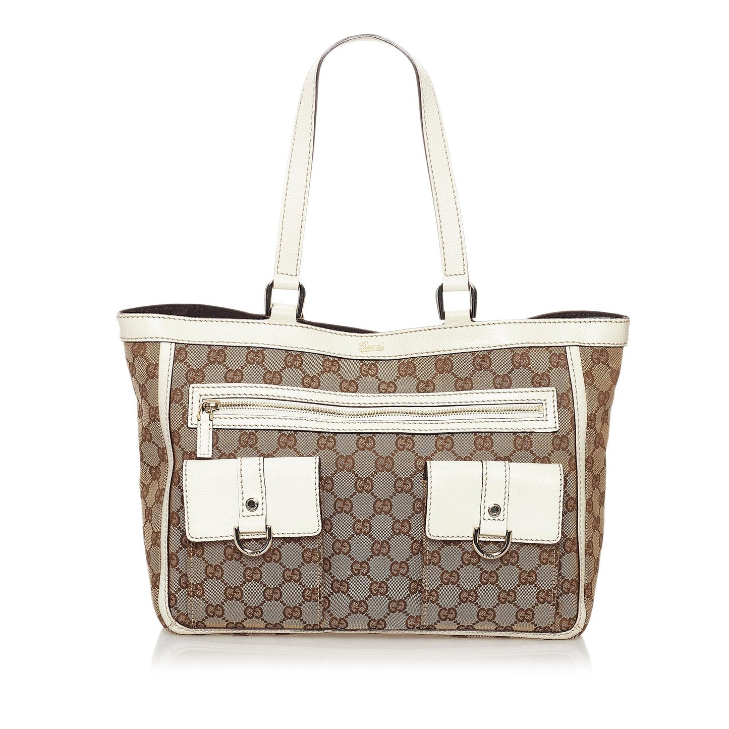 Gucci GG Canvas Abbey D-Ring Pocket Tote Bag (SHG-31348)