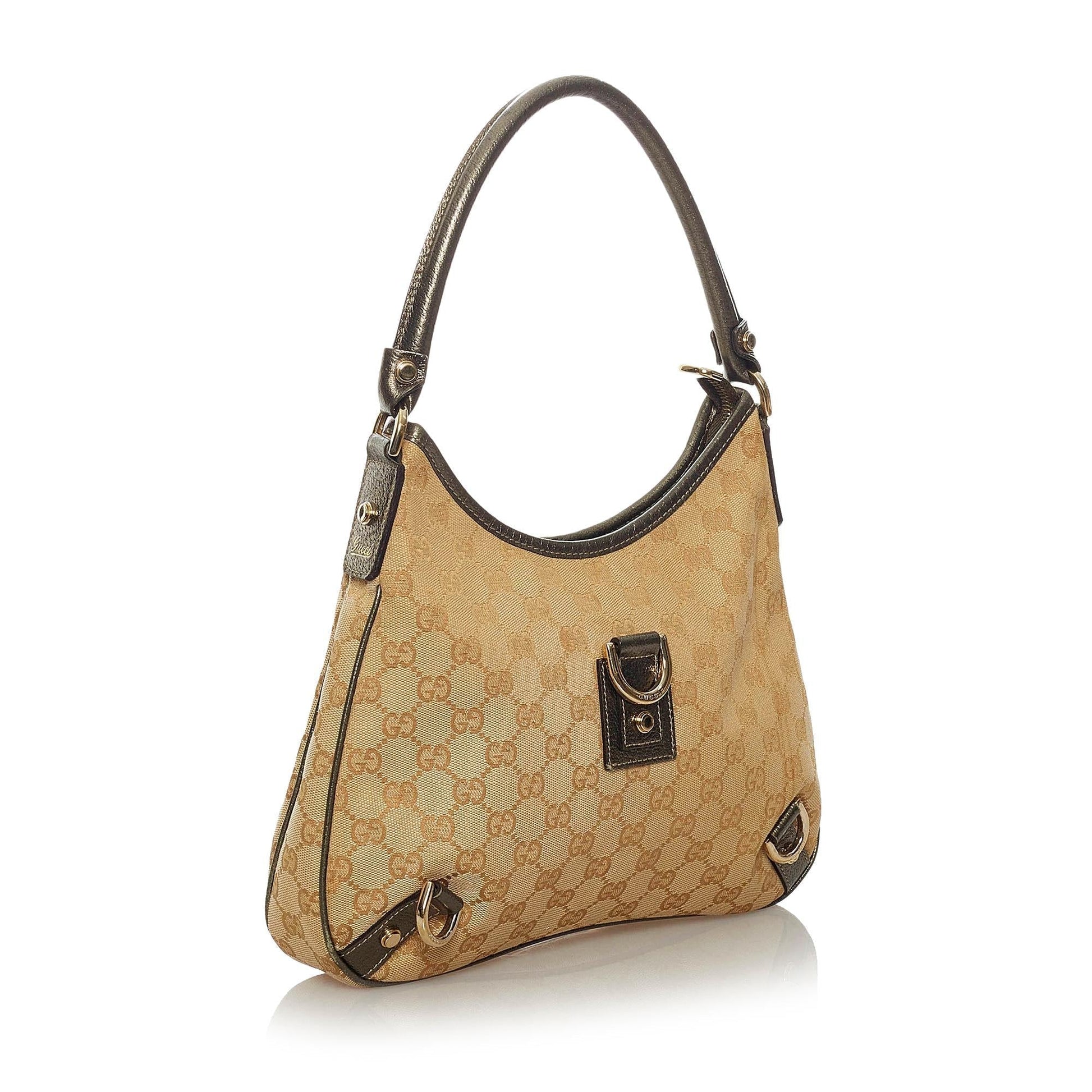 Gucci GG Canvas Abbey D-Ring Shoulder Bag (SHG-29053)