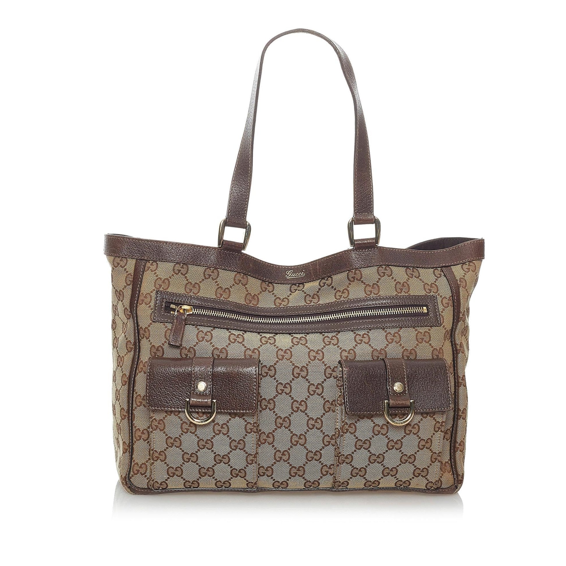 Gucci GG Canvas Abbey D-Ring Shoulder Bag (SHG-29968)