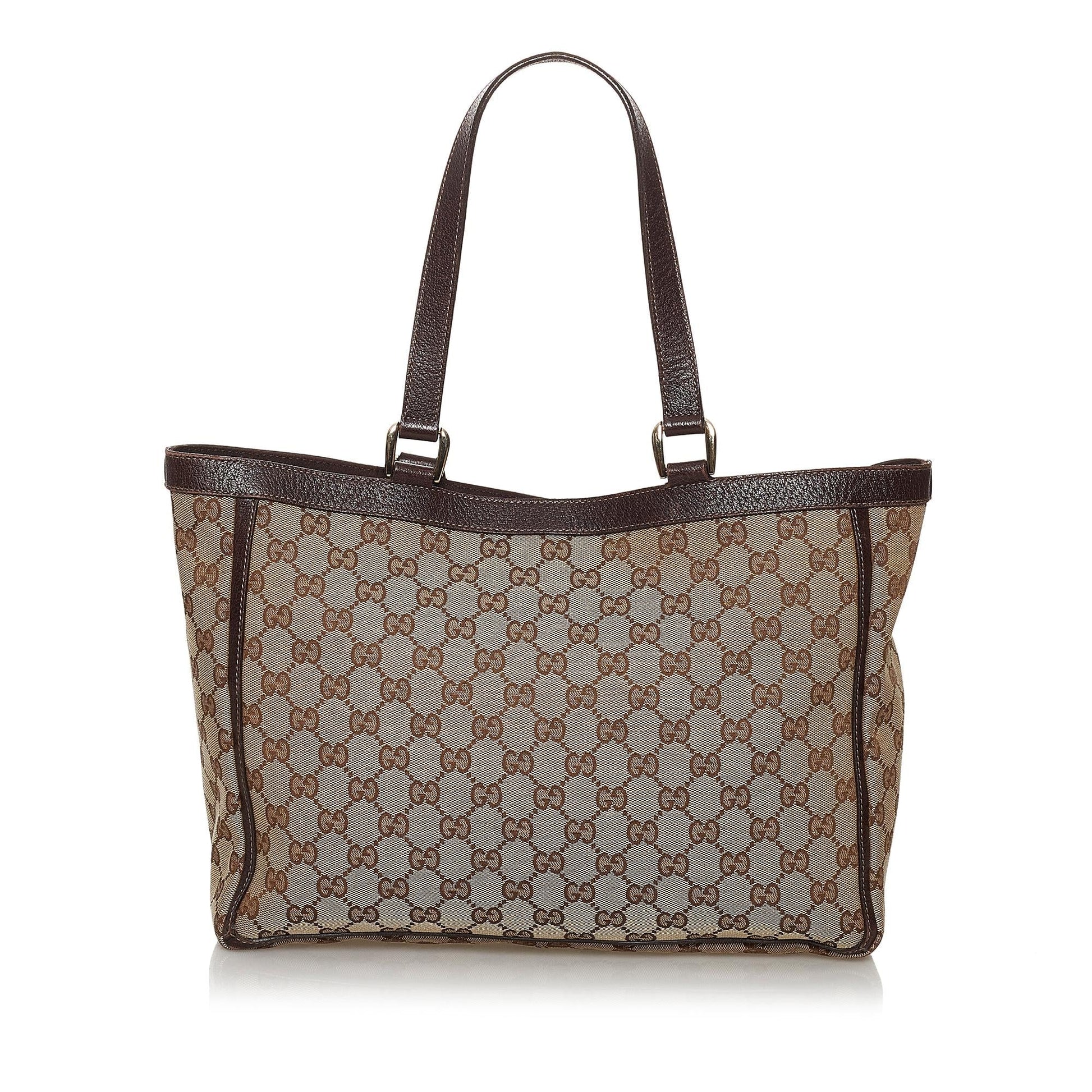 Gucci GG Canvas Abbey D-Ring Shoulder Bag (SHG-30118)