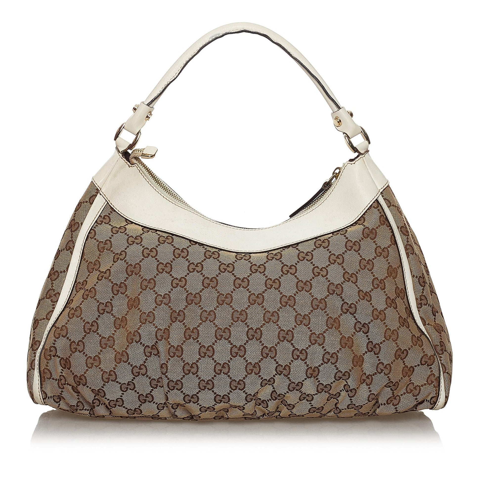 Gucci GG Canvas Abbey D-Ring Shoulder Bag (SHG-30184)