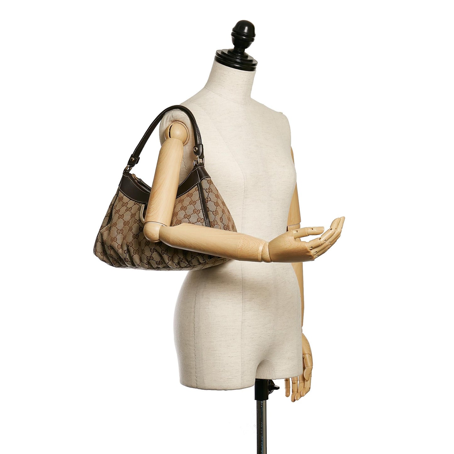 Gucci GG Canvas Abbey D-Ring Shoulder Bag (SHG-30748)