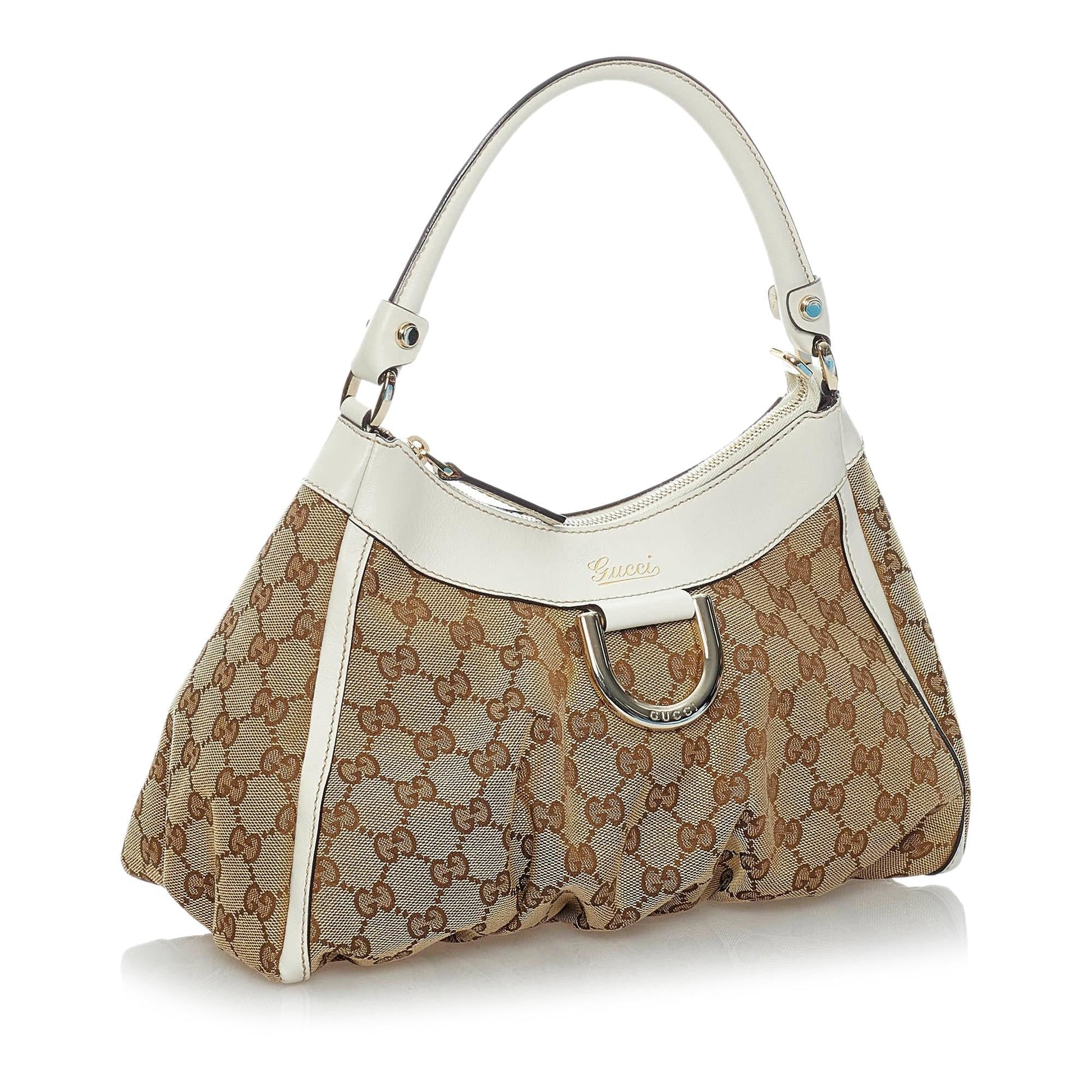 Gucci GG Canvas Abbey D-Ring Shoulder Bag (SHG-31321)