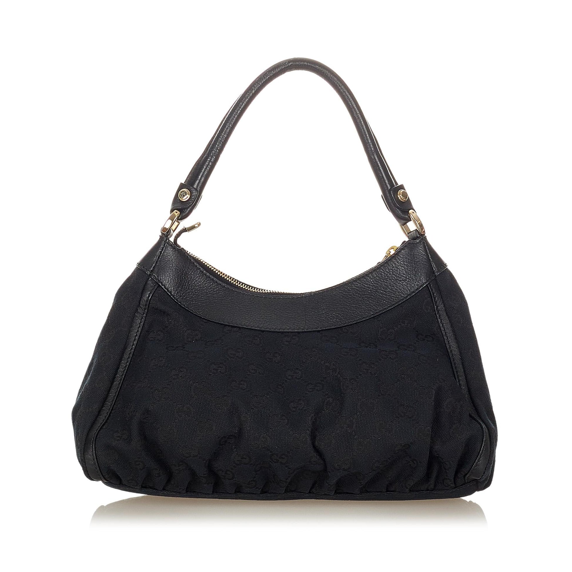 Gucci GG Canvas Abbey D-Ring Shoulder Bag (SHG-31950)