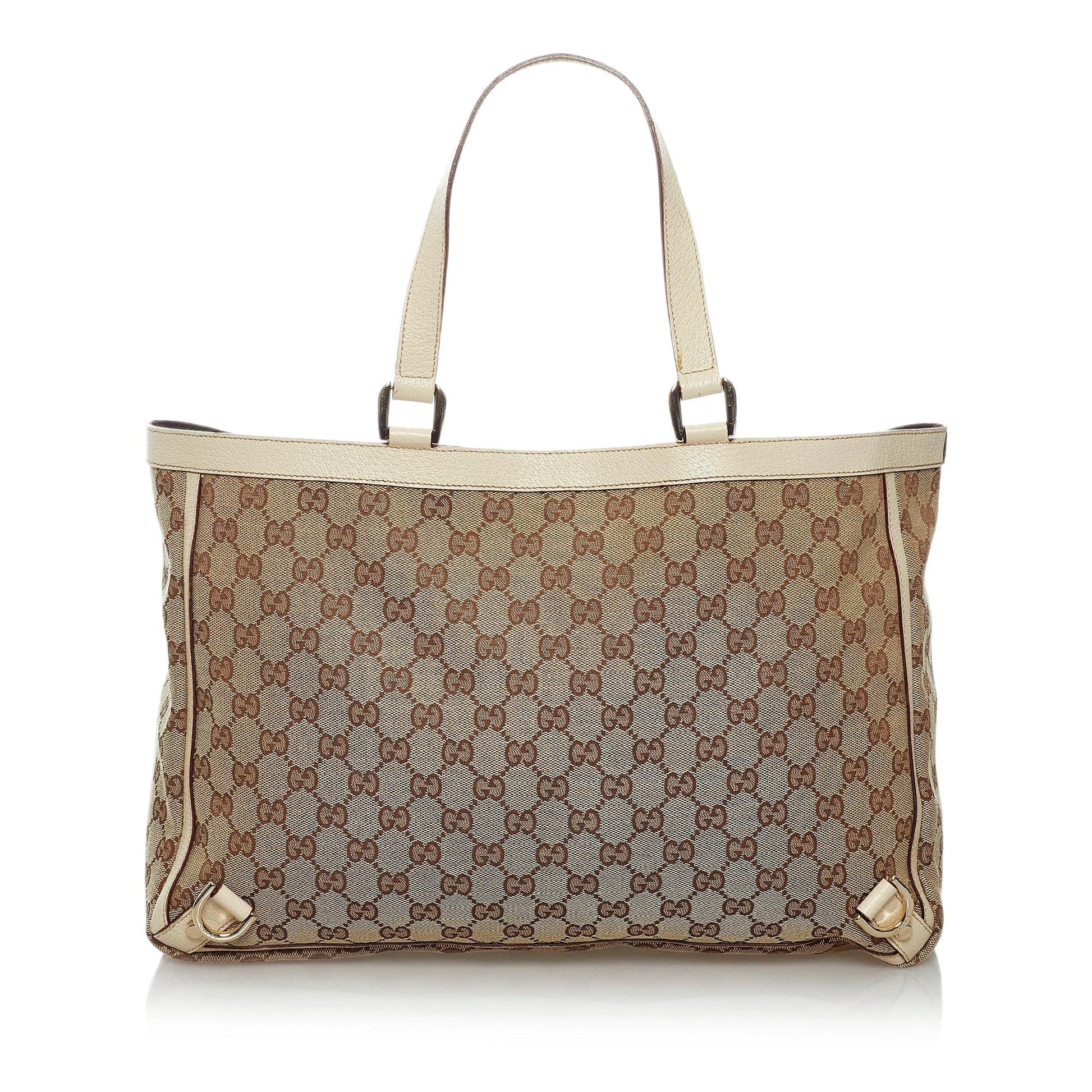 Gucci GG Canvas Abbey D- Ring Tote Bag (SHG-29462)