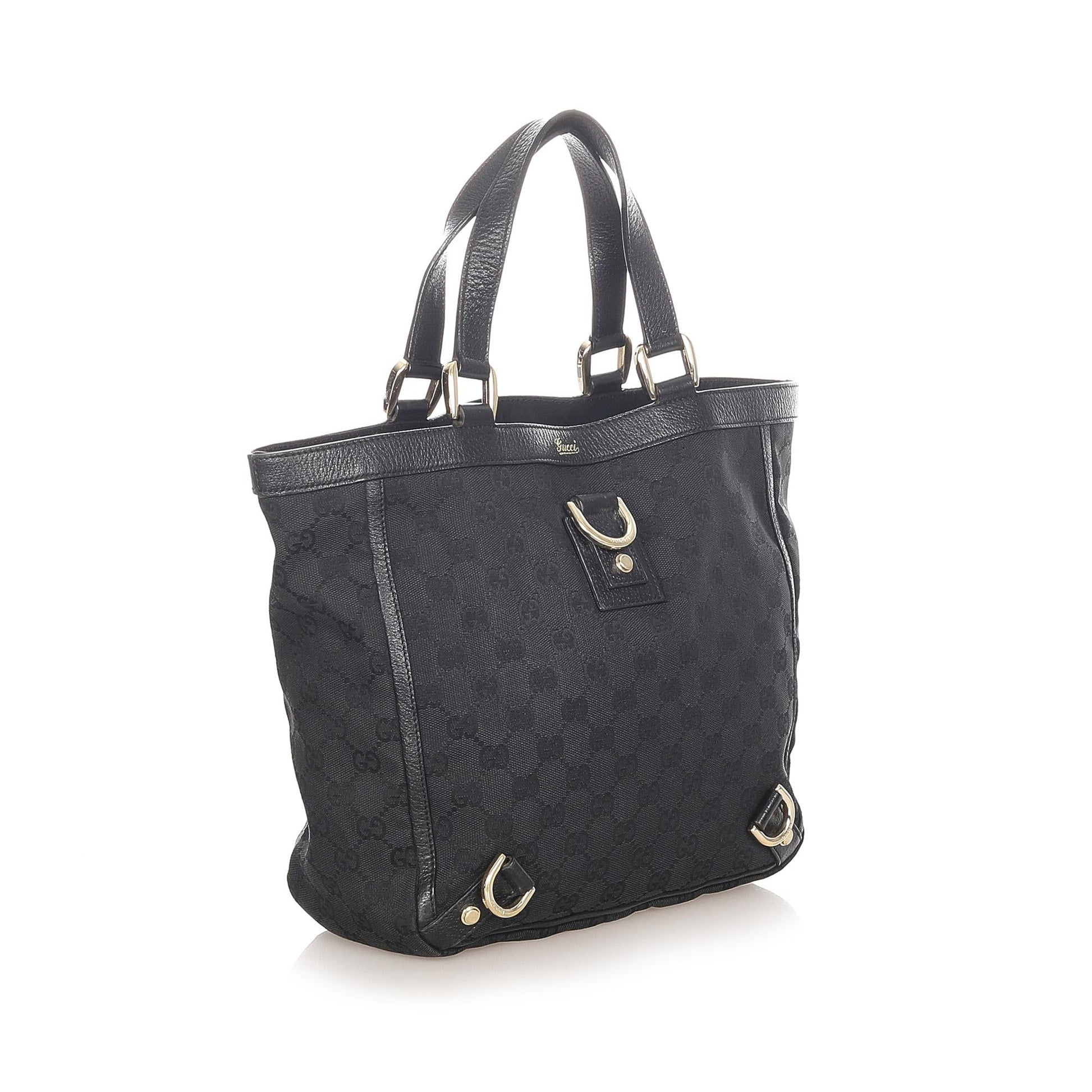 Gucci GG Canvas Abbey D-Ring Tote Bag (SHG-32122)