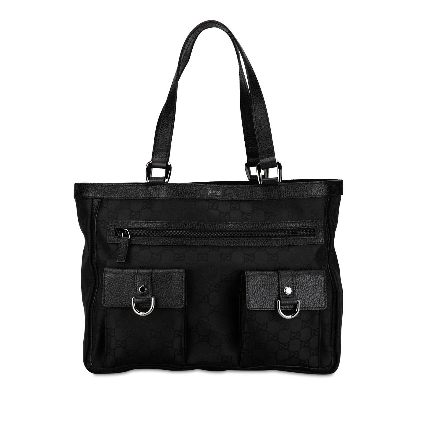 Gucci Abbey Ring Tote Shg Gioqnl Canvas Jewelry