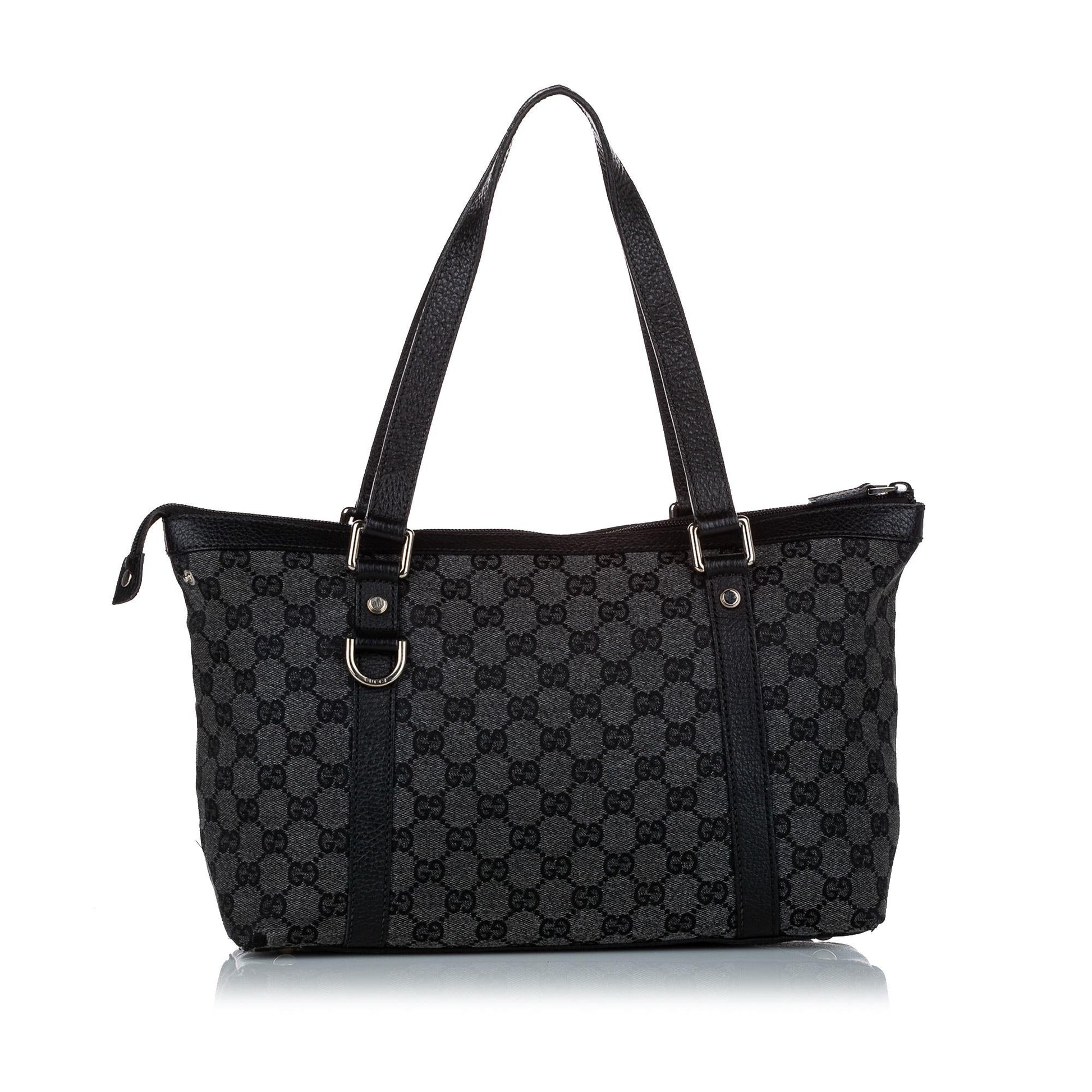 Gucci GG Abbey SHG Canvas Calf Black Shoulder Bag