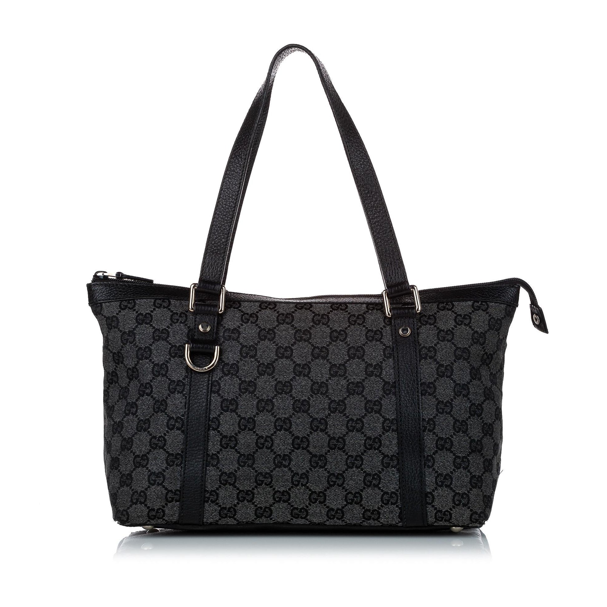 Gucci GG Abbey SHG Canvas Calf Black Shoulder Bag