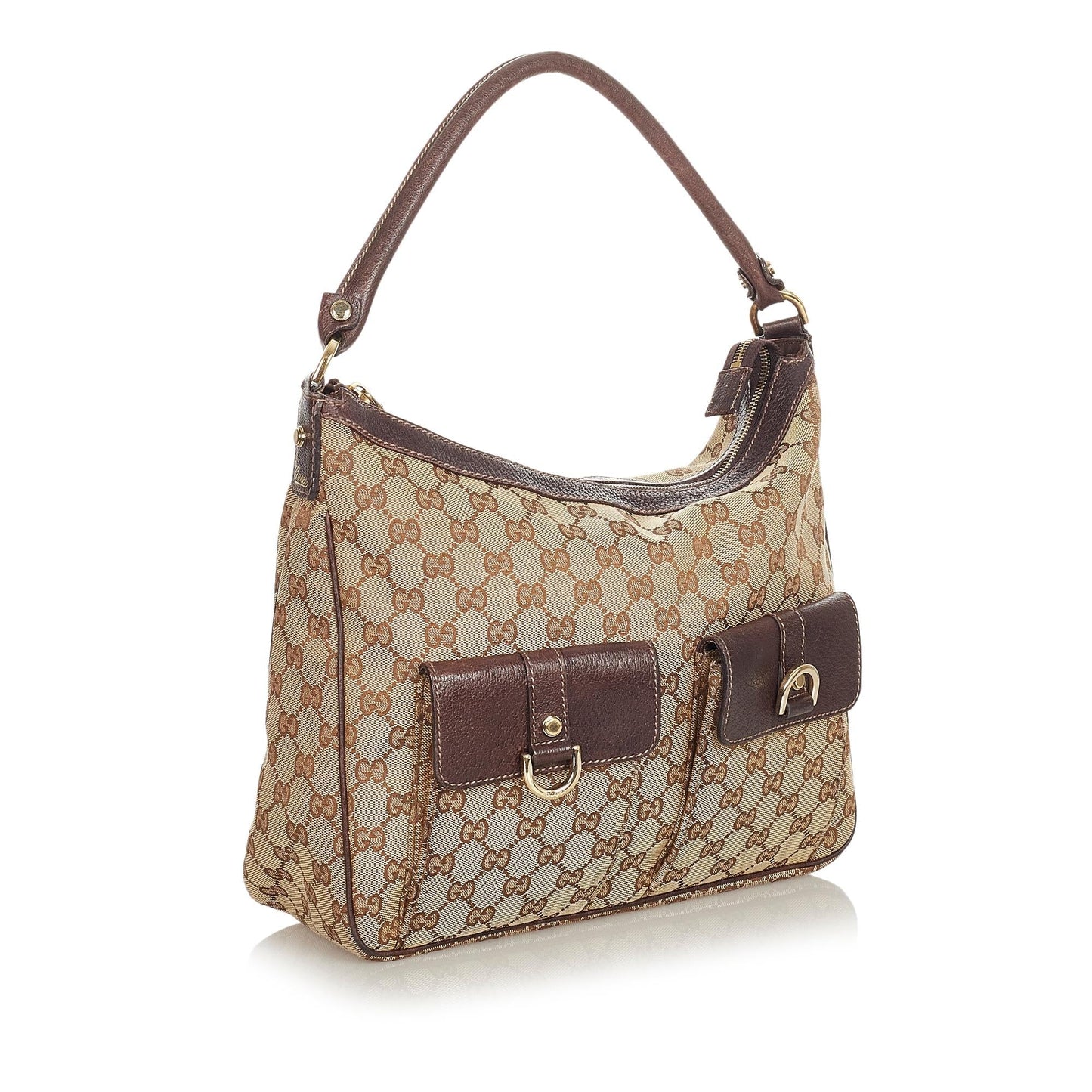 Gucci GG Abbey SHG Canvas Brown Shoulder Bag