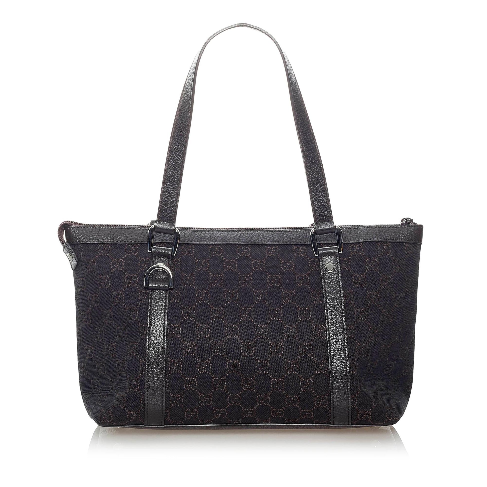 Gucci GG Abbey SHG Canvas Calf Brown Shoulder Bag Bag Shg