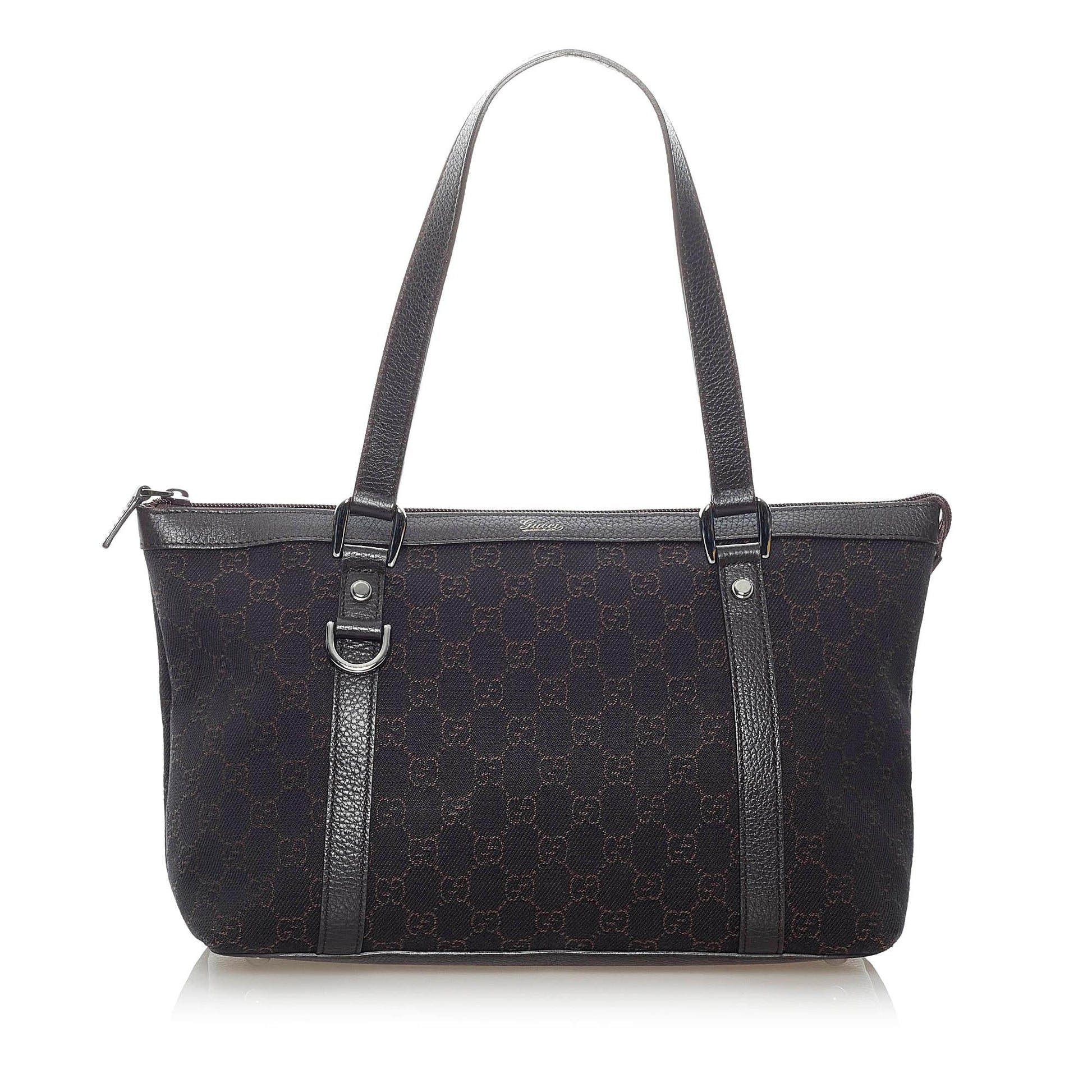 Gucci GG Abbey SHG Canvas Calf Brown Shoulder Bag Bag Shg