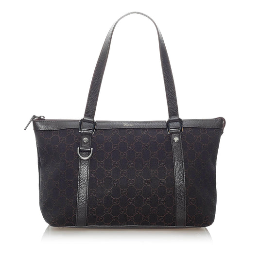 Gucci GG Abbey SHG Canvas Calf Brown Shoulder Bag Bag Shg