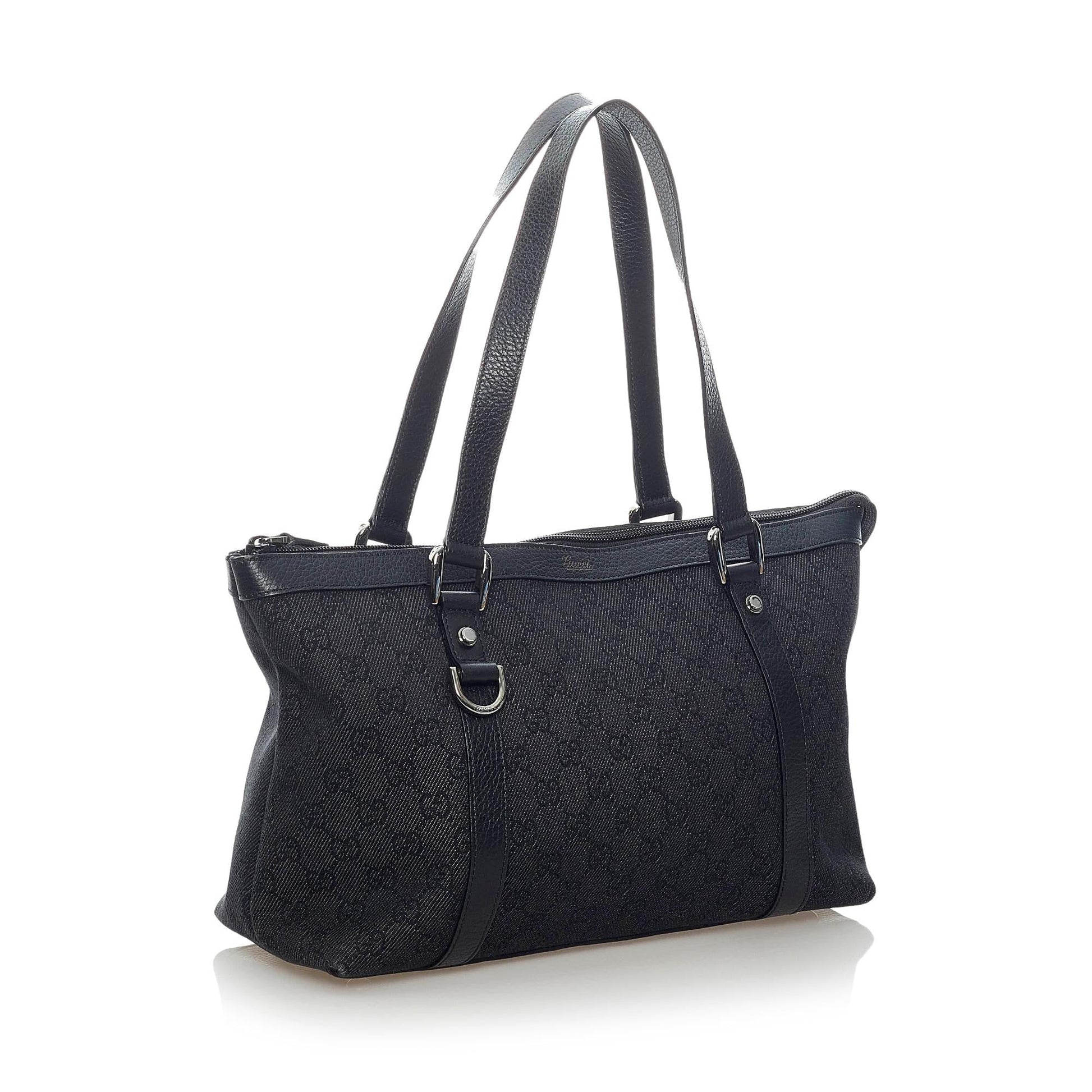 Gucci GG Abbey SHG Canvas Black Shoulder Bag 3