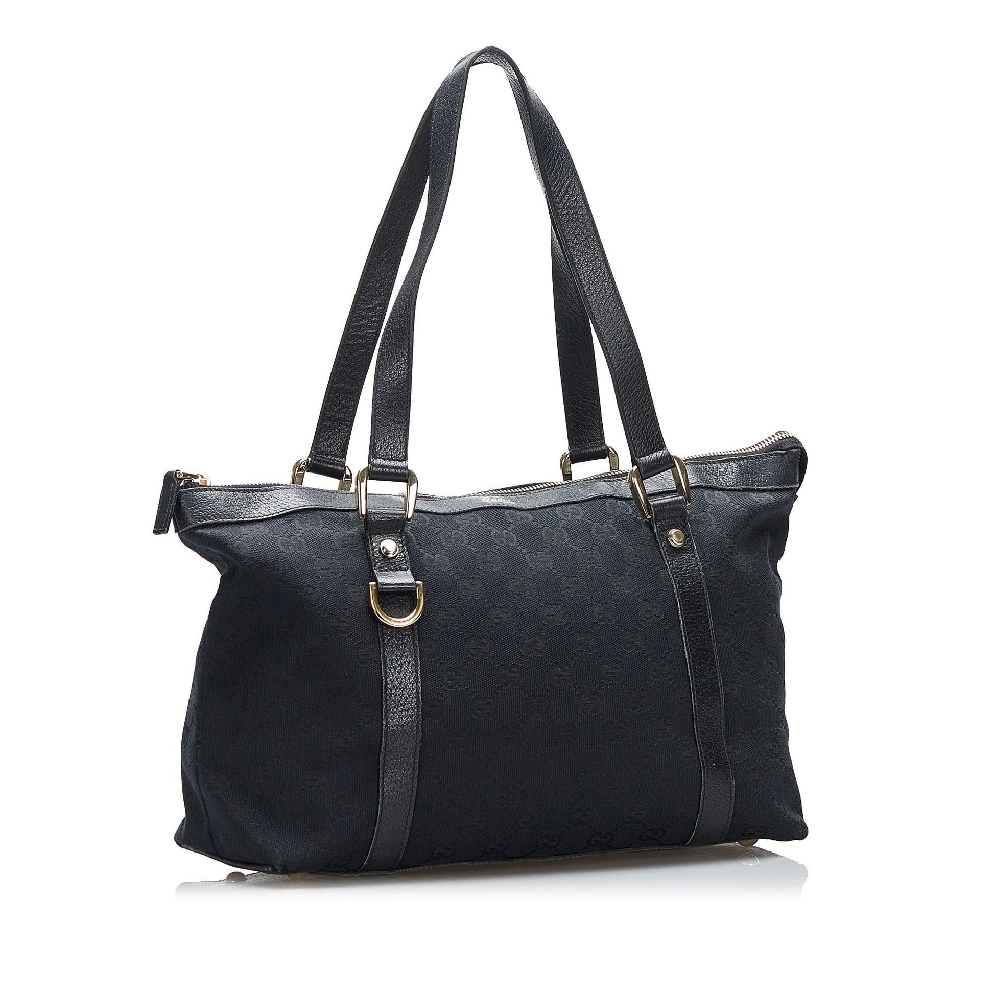 Gucci GG Abbey SHG-hbqitq Canvas Black Shoulder Bag