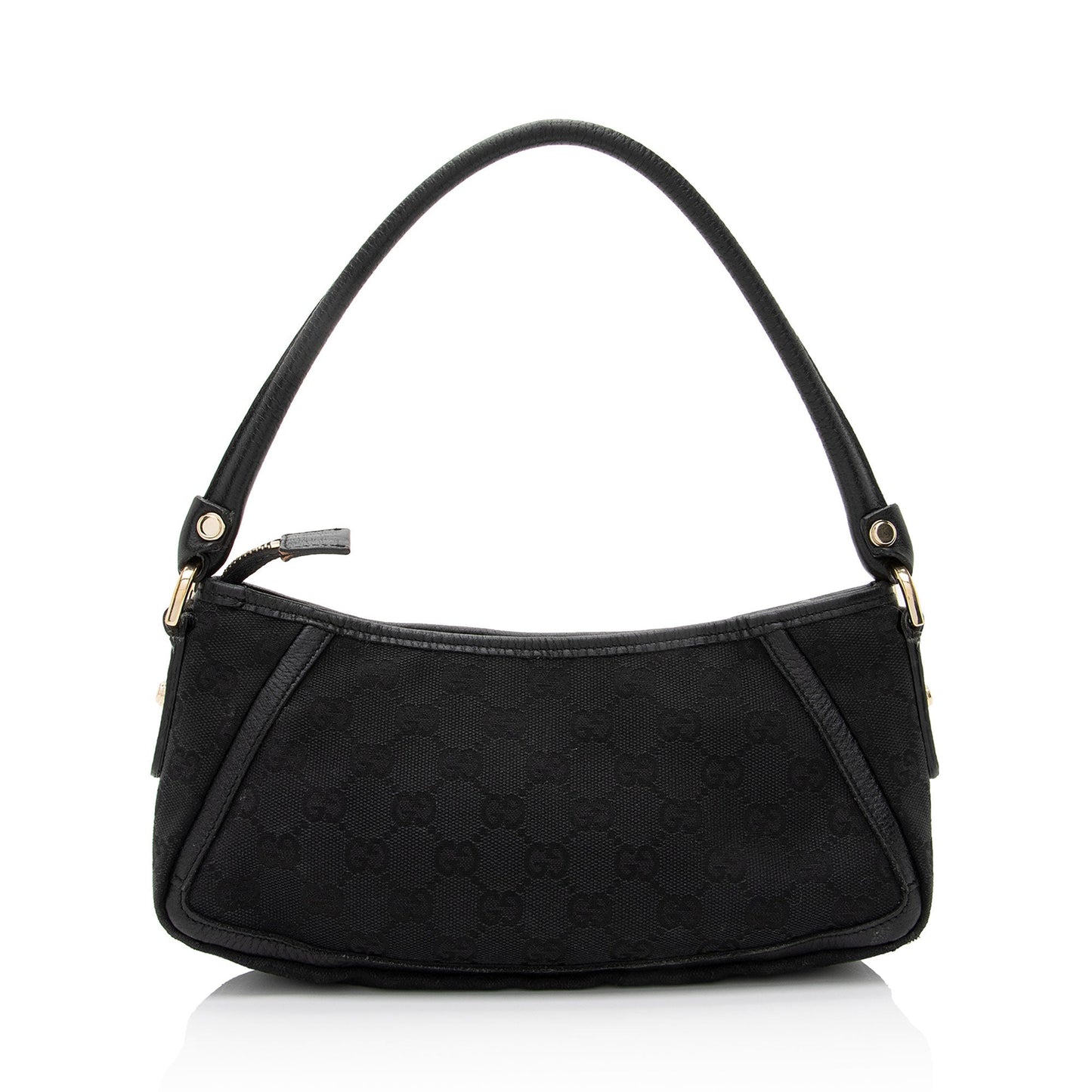 Gucci GG Abbey SHF-hPcUHX Leather Canvas Black Small Shoulder Bag