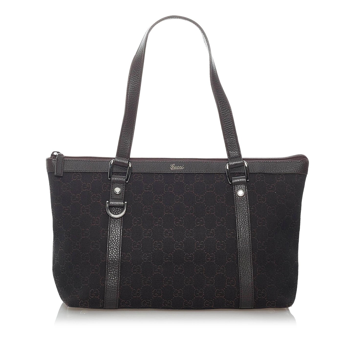Gucci GG Abbey SHG Canvas Black Tote Bag