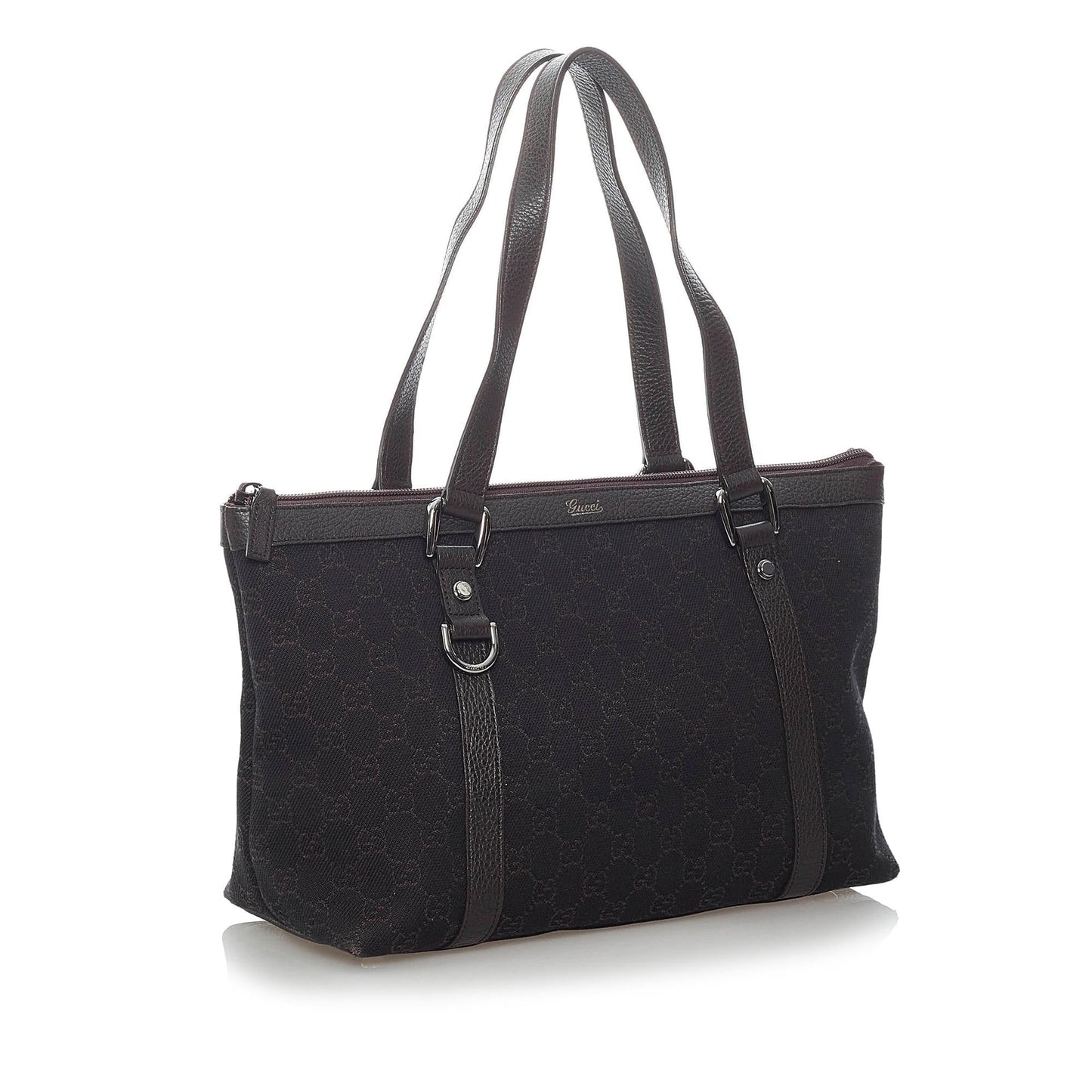 Gucci GG Abbey SHG Canvas Black Tote Bag