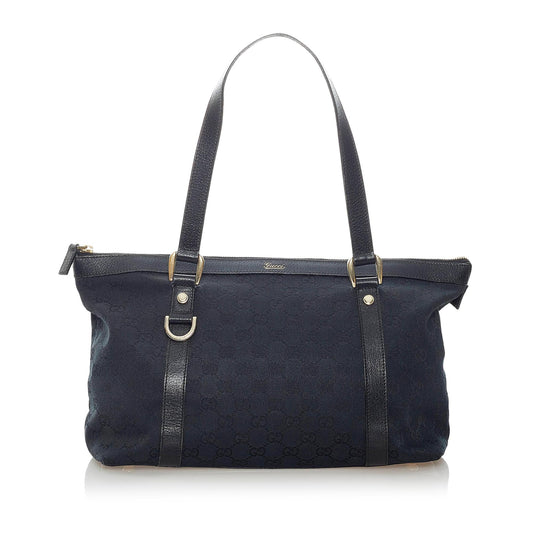 Gucci GG Abbey SHG Canvas Black Tote Bag Bag Shg