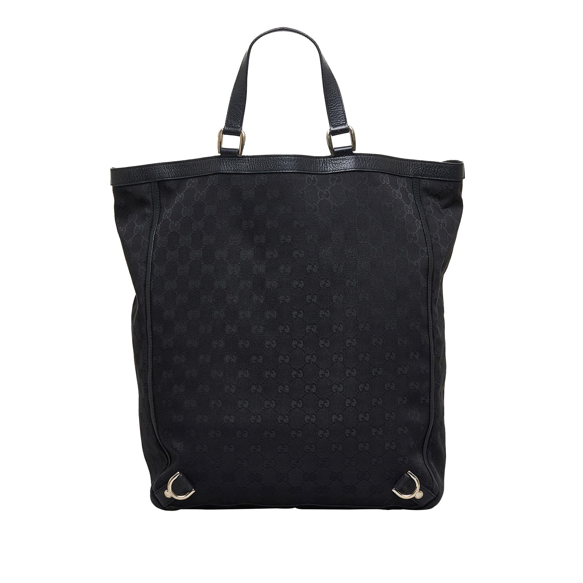 Gucci GG Abbey SHG-oXILVL Canvas Black Tote Bag