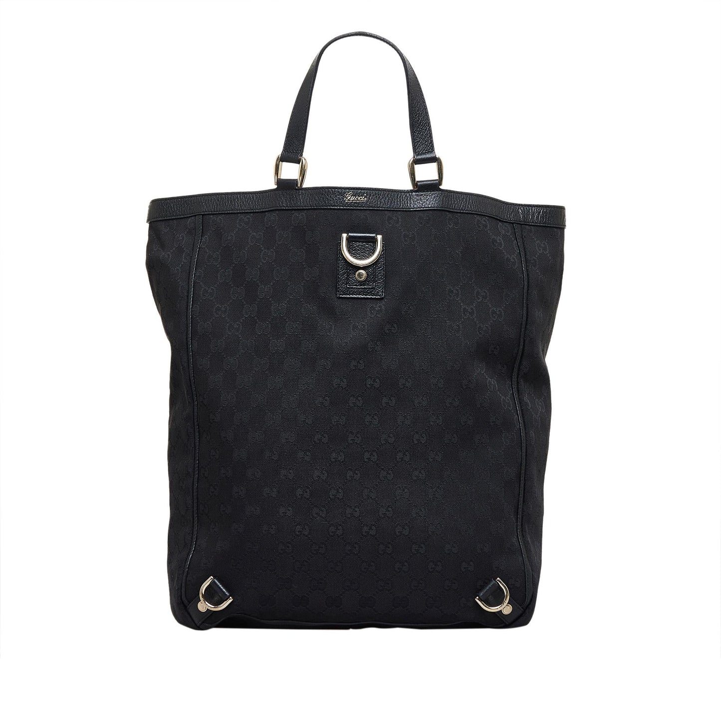 Gucci GG Abbey SHG-oXILVL Canvas Black Tote Bag