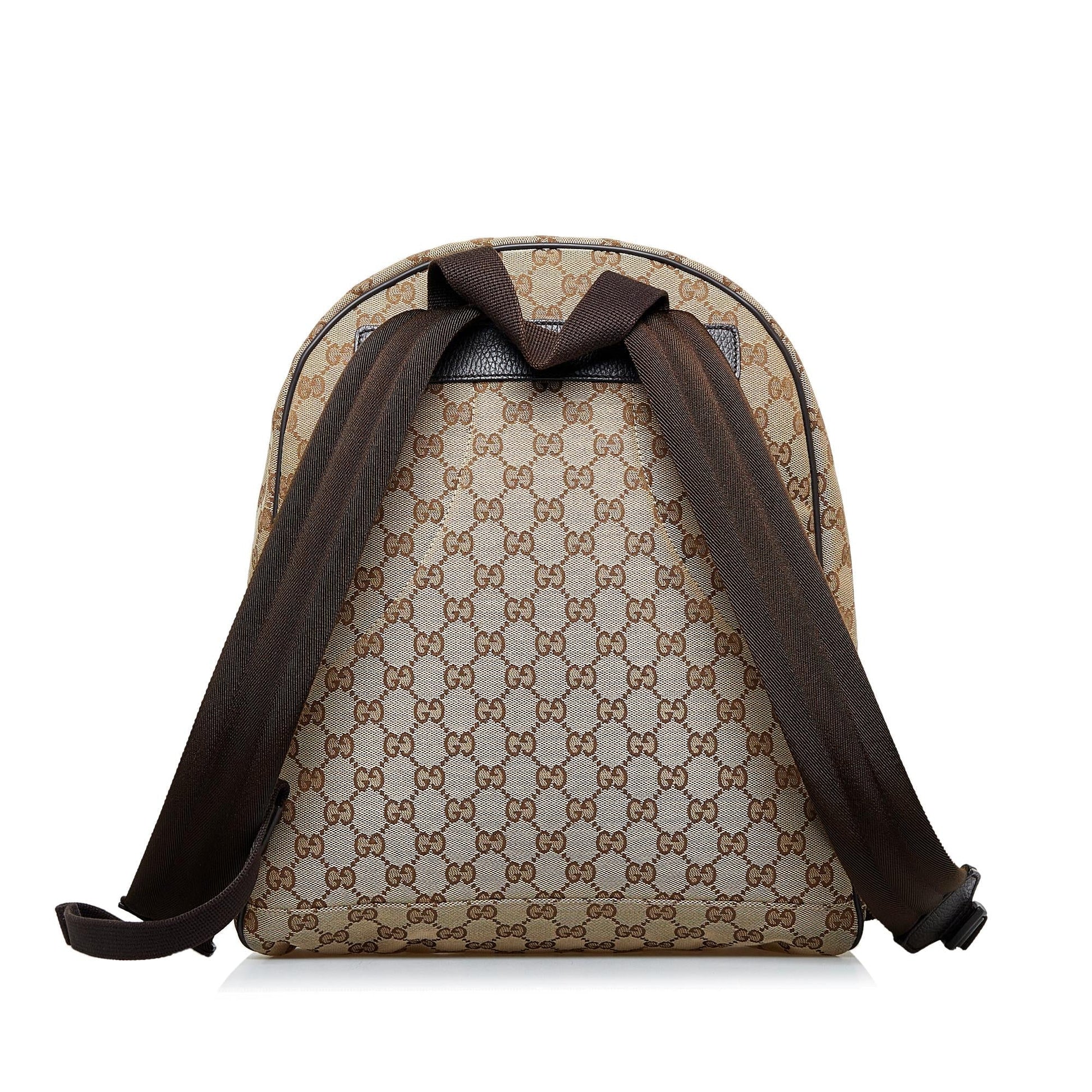 Gucci GG Backpack SHG-B5GsuA Canvas Brown