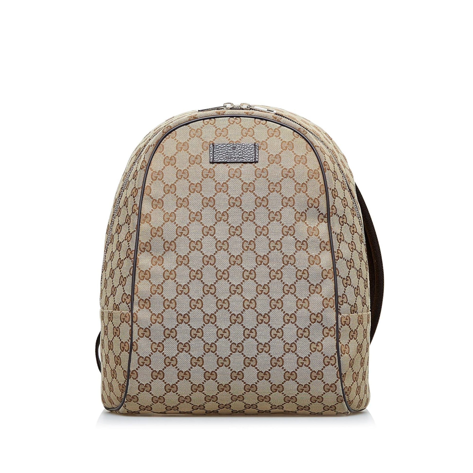 Gucci GG Backpack SHG-B5GsuA Canvas Brown