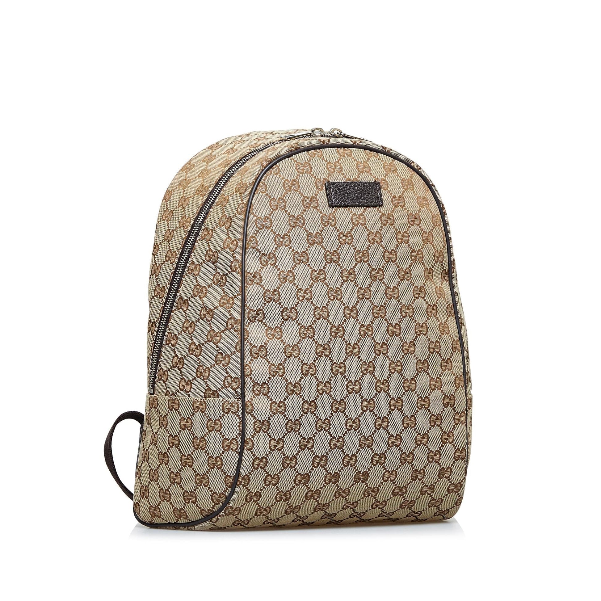 Gucci GG Backpack SHG-B5GsuA Canvas Brown