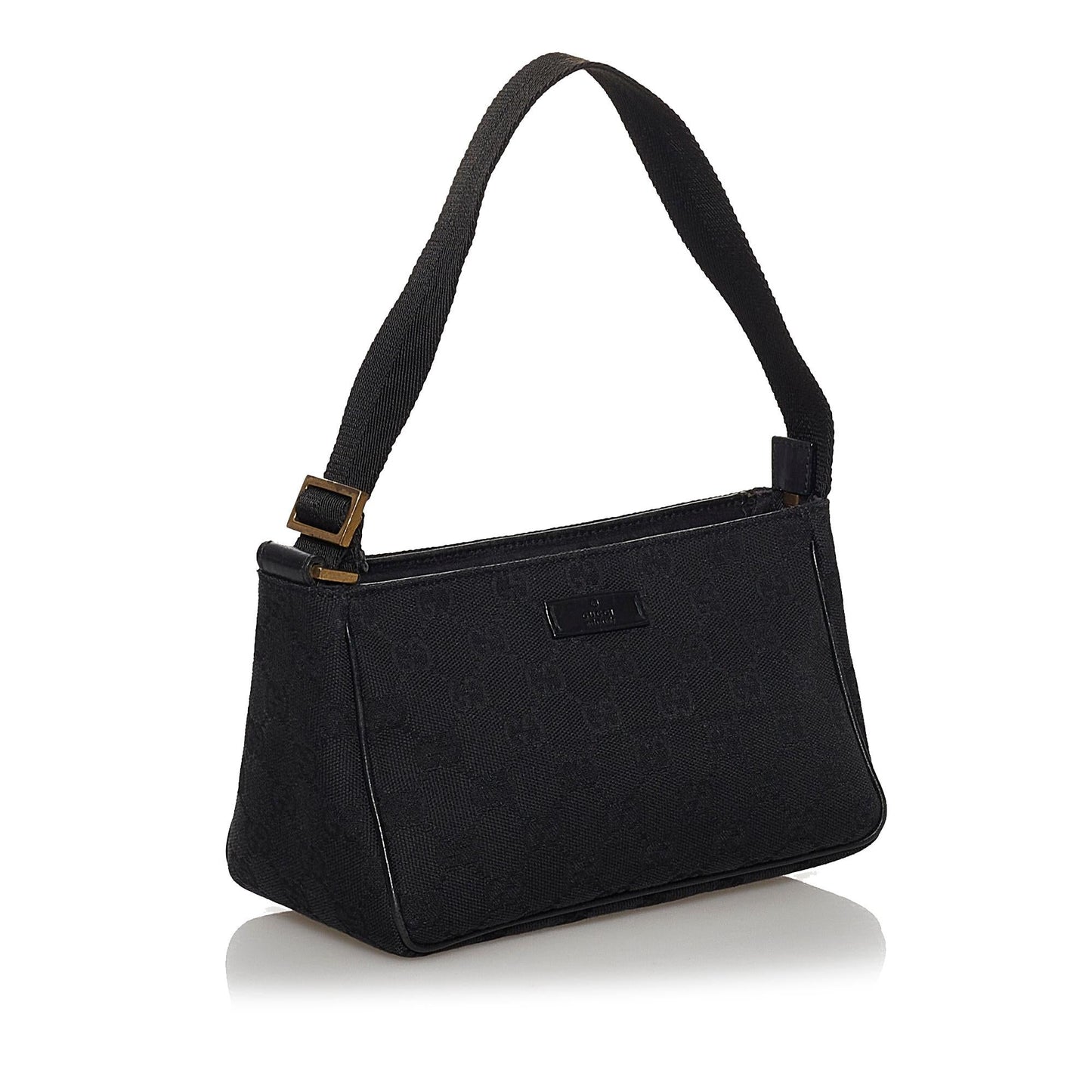 Gucci GG Baguette SHG Canvas Brown Handbag 4