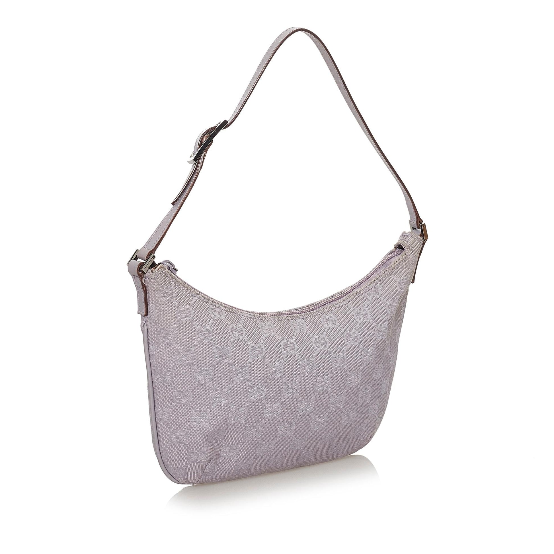 Gucci GG Baguette SHG Canvas Calf Handbag