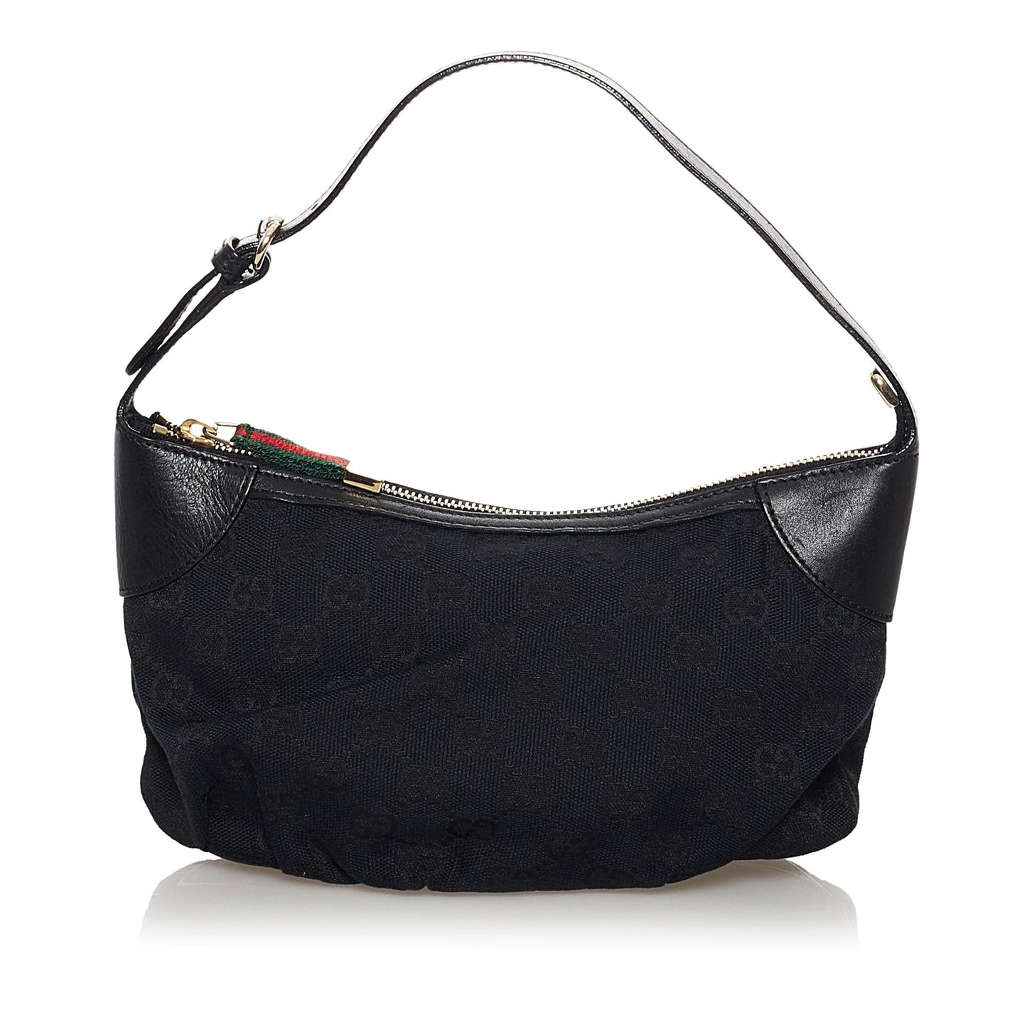 Gucci GG Baguette SHG Canvas Black Handbag 3