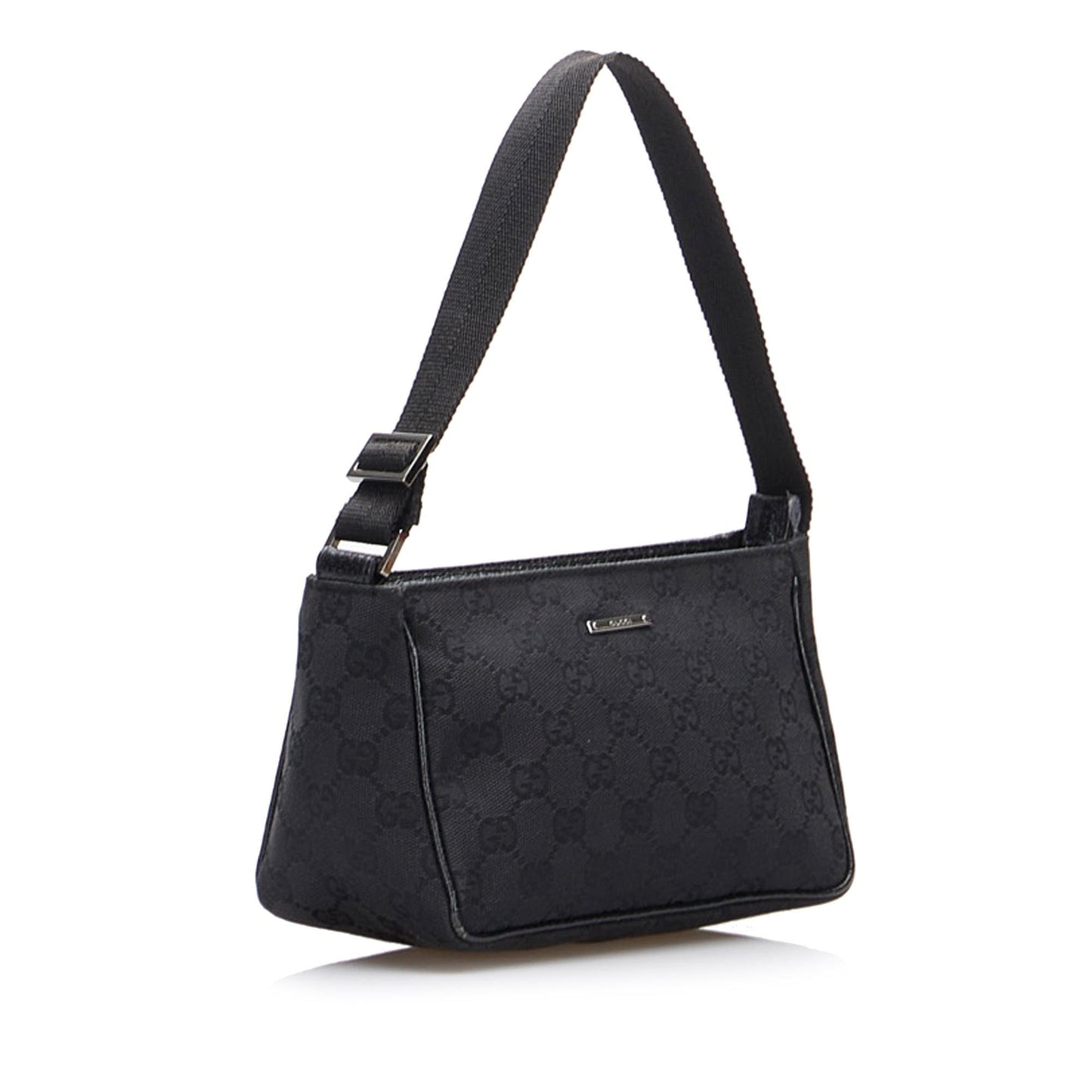 Gucci GG Baguette SHG-aB5Twz Canvas Black Handbag