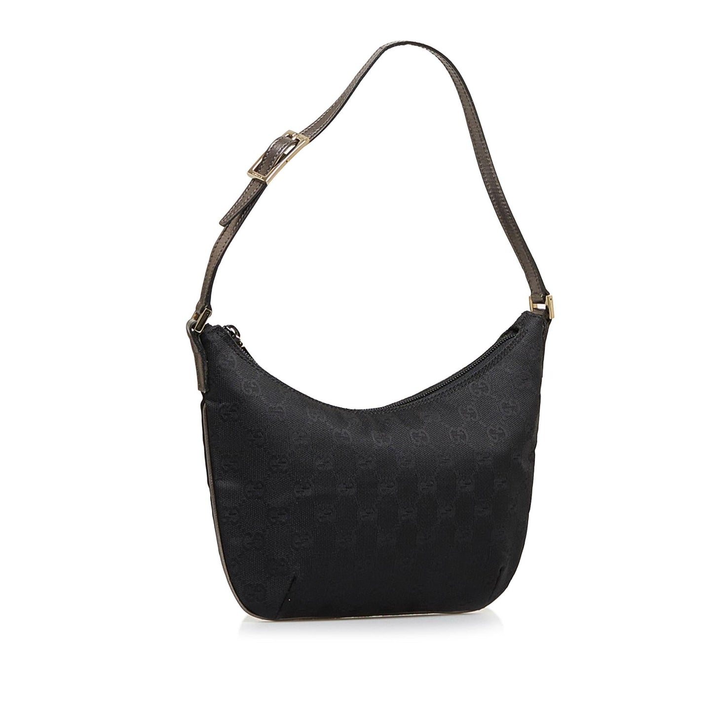 Gucci GG Baguette SHG-a002Ry Canvas Calf Black Handbag