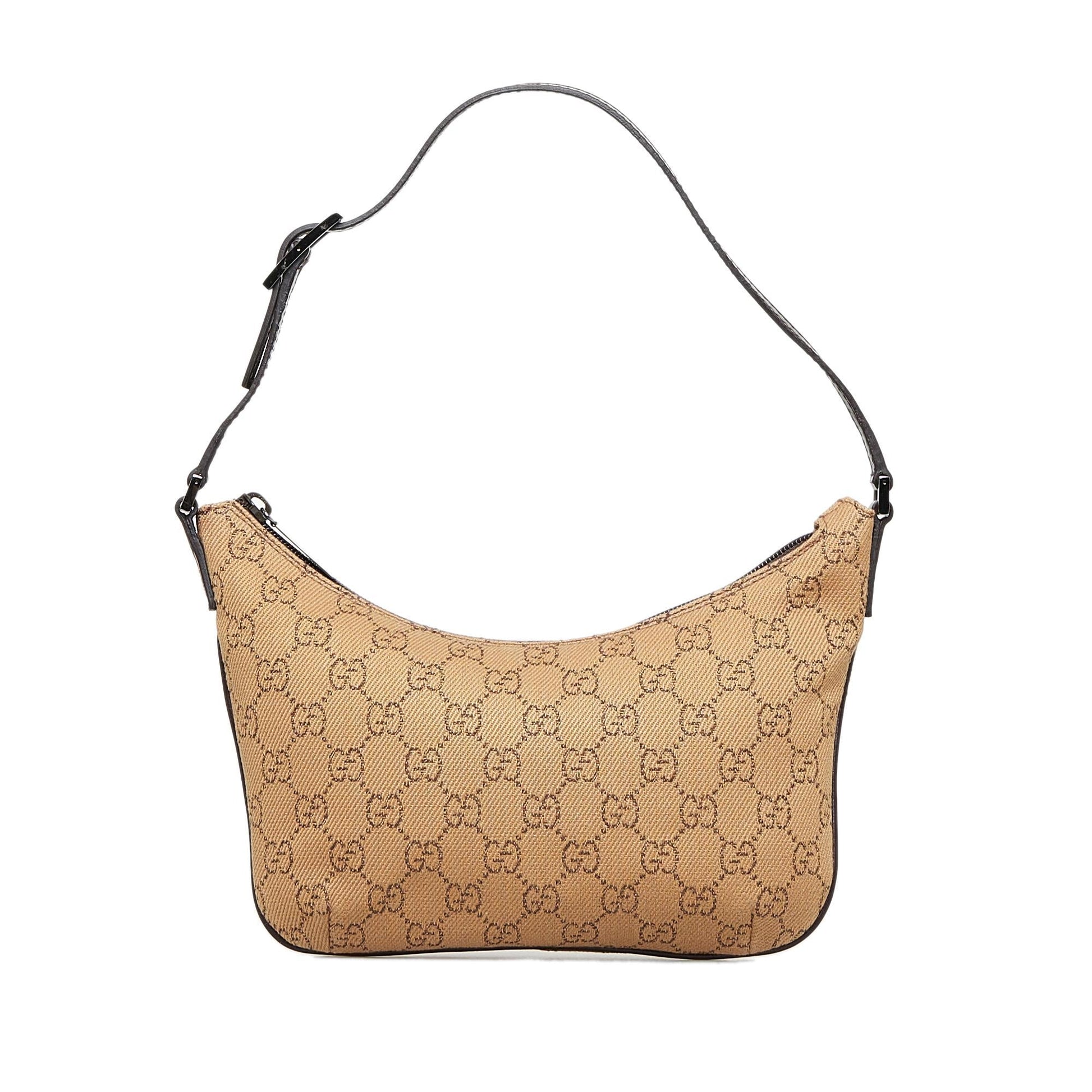 Gucci GG Baguette SHG-cGEWCF Canvas Brown Handbag